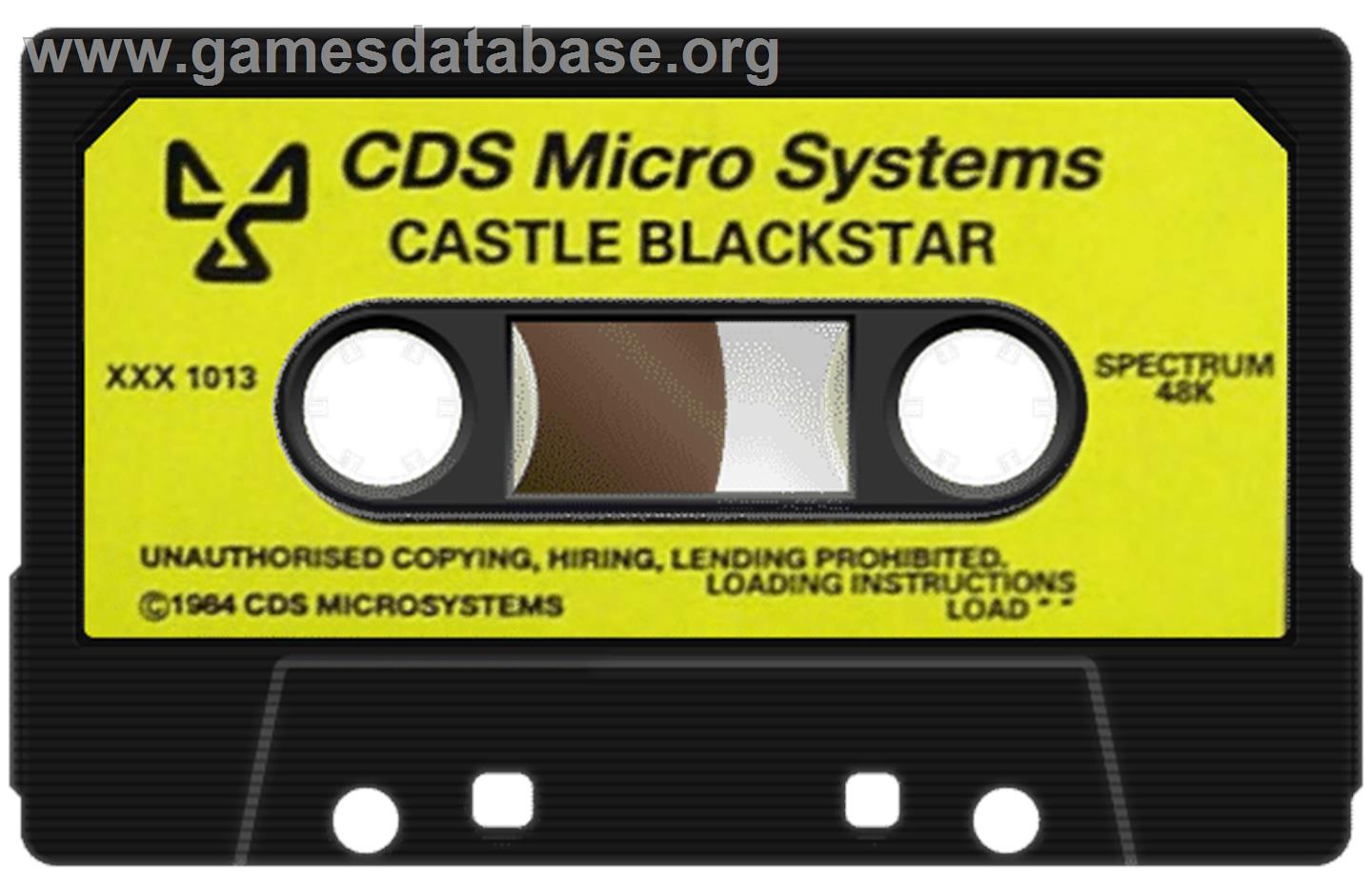 Castle Blackstar - Sinclair ZX Spectrum - Artwork - Cartridge