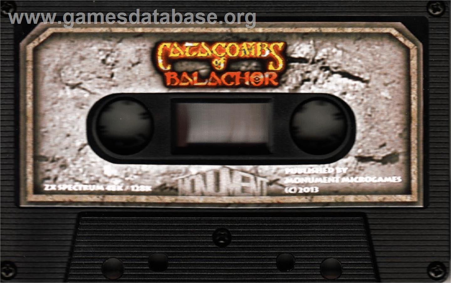 Catacombs Of Balachor - Sinclair ZX Spectrum - Artwork - Cartridge
