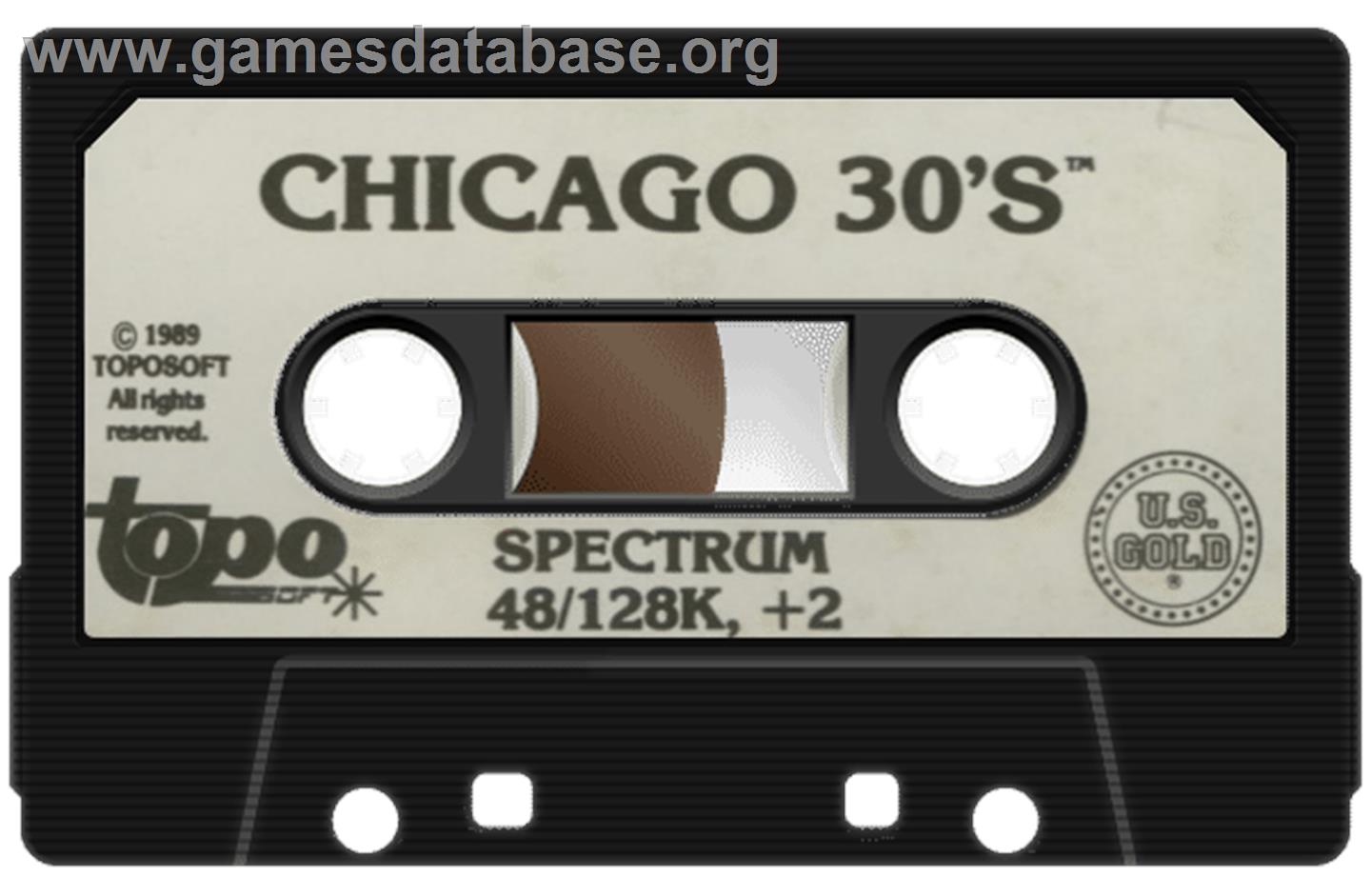 Chicago 30's - Sinclair ZX Spectrum - Artwork - Cartridge