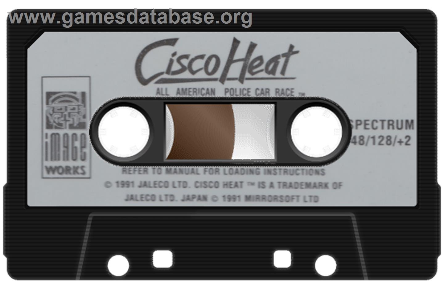 Cisco Heat: All American Police Car Race - Sinclair ZX Spectrum - Artwork - Cartridge