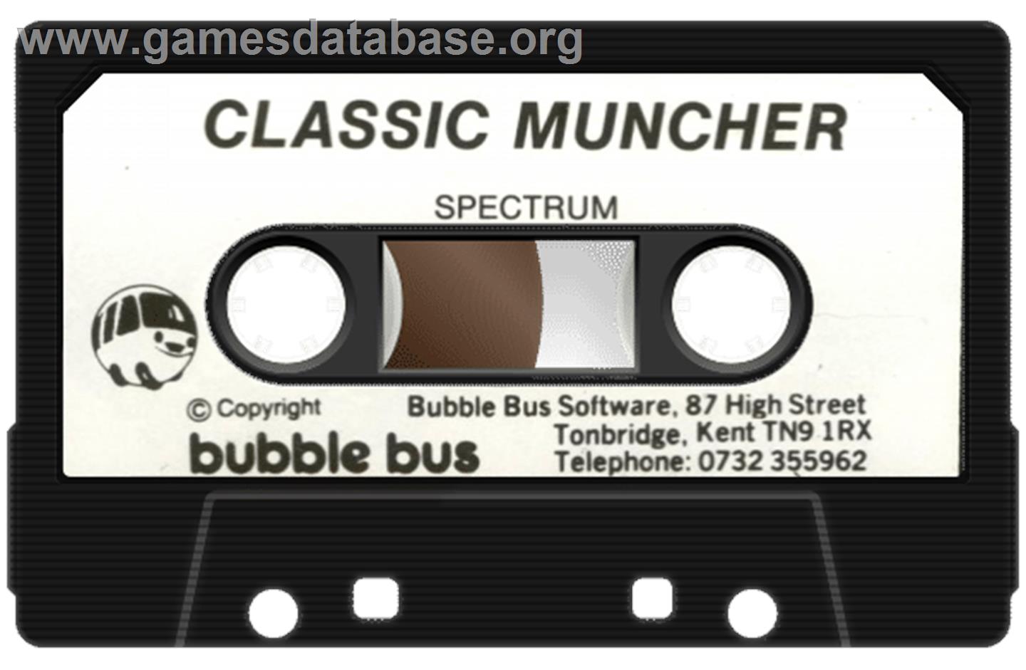 Classic Muncher - Sinclair ZX Spectrum - Artwork - Cartridge