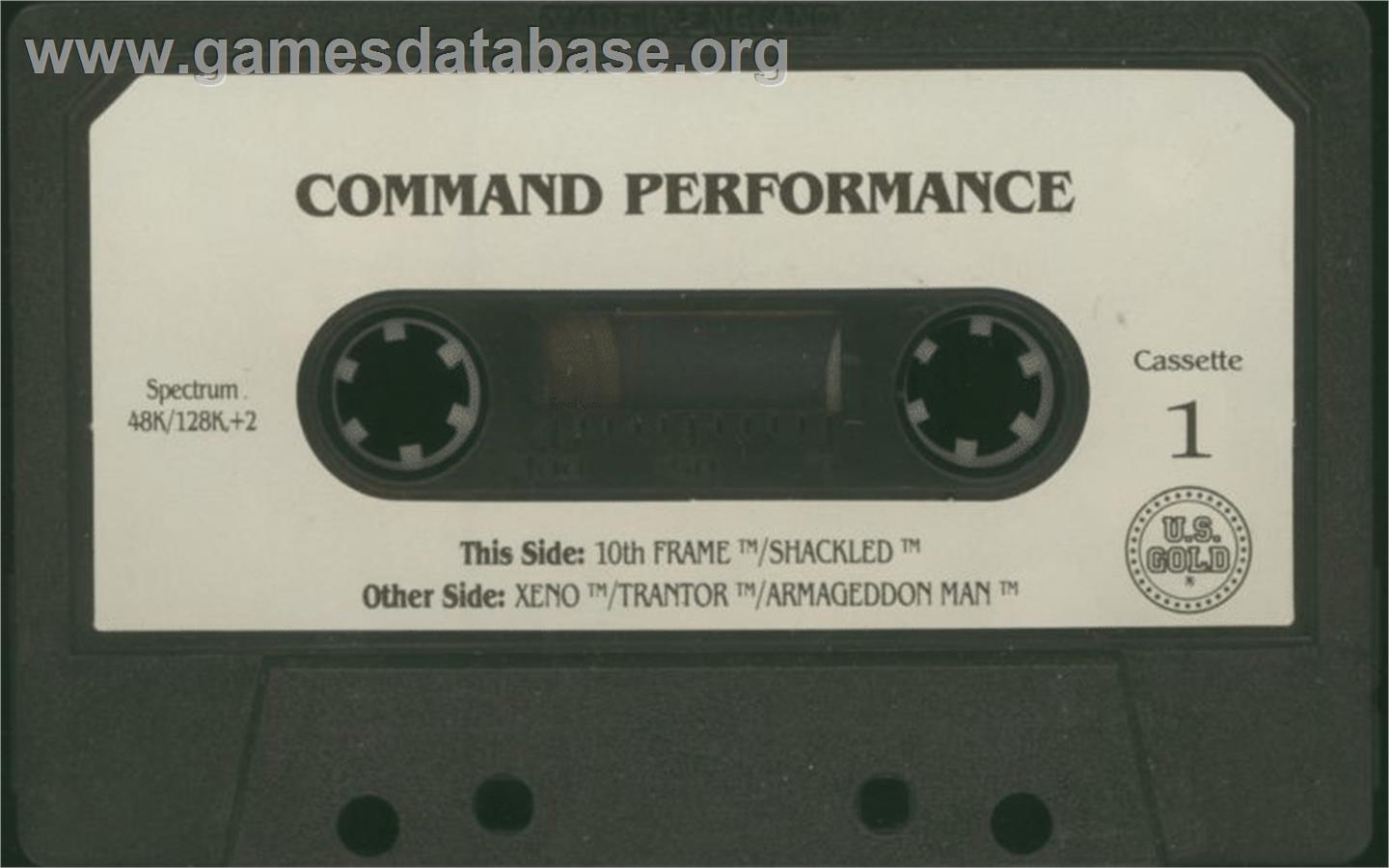 Command Performance - Sinclair ZX Spectrum - Artwork - Cartridge