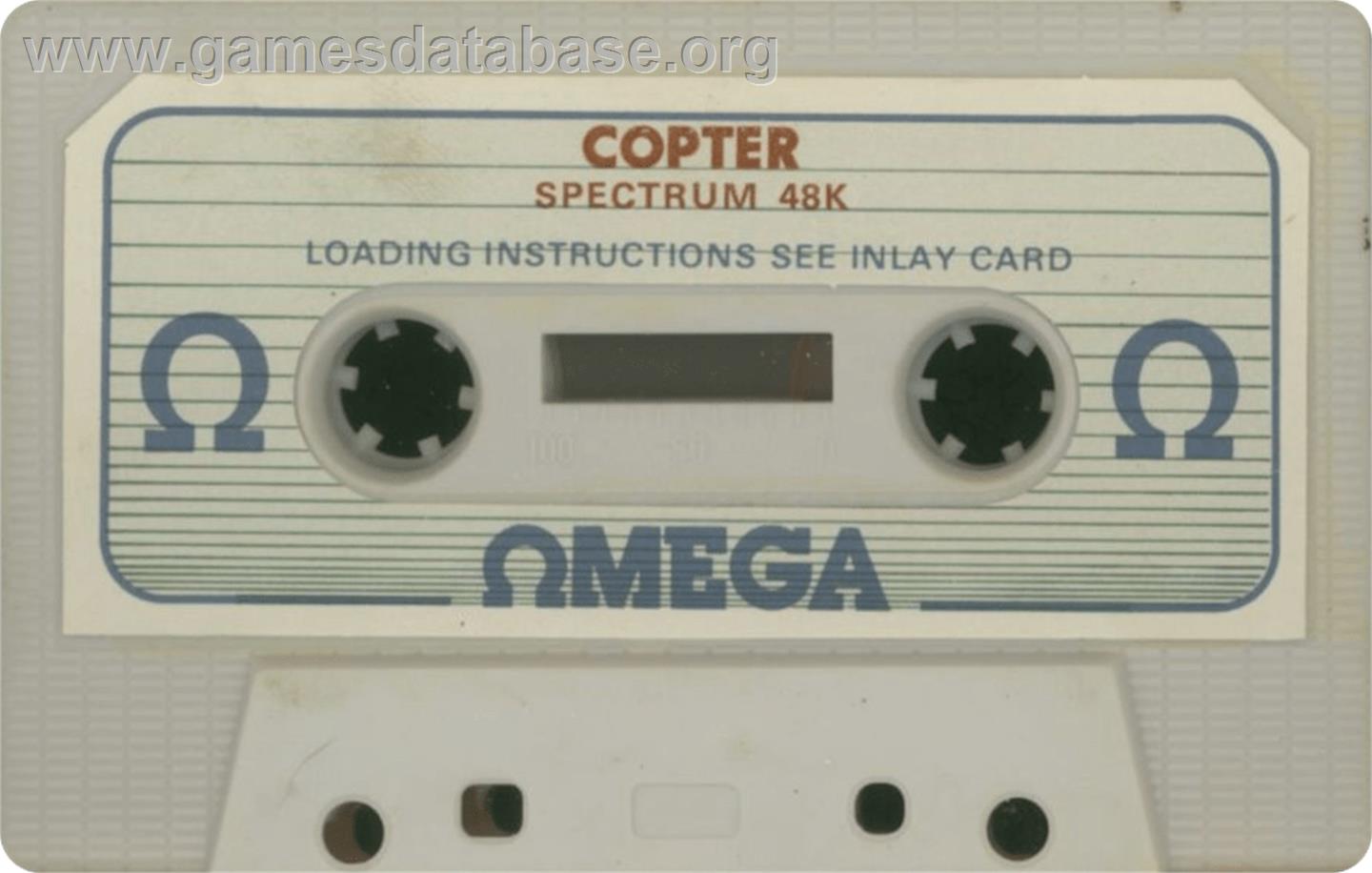 Copter - Sinclair ZX Spectrum - Artwork - Cartridge