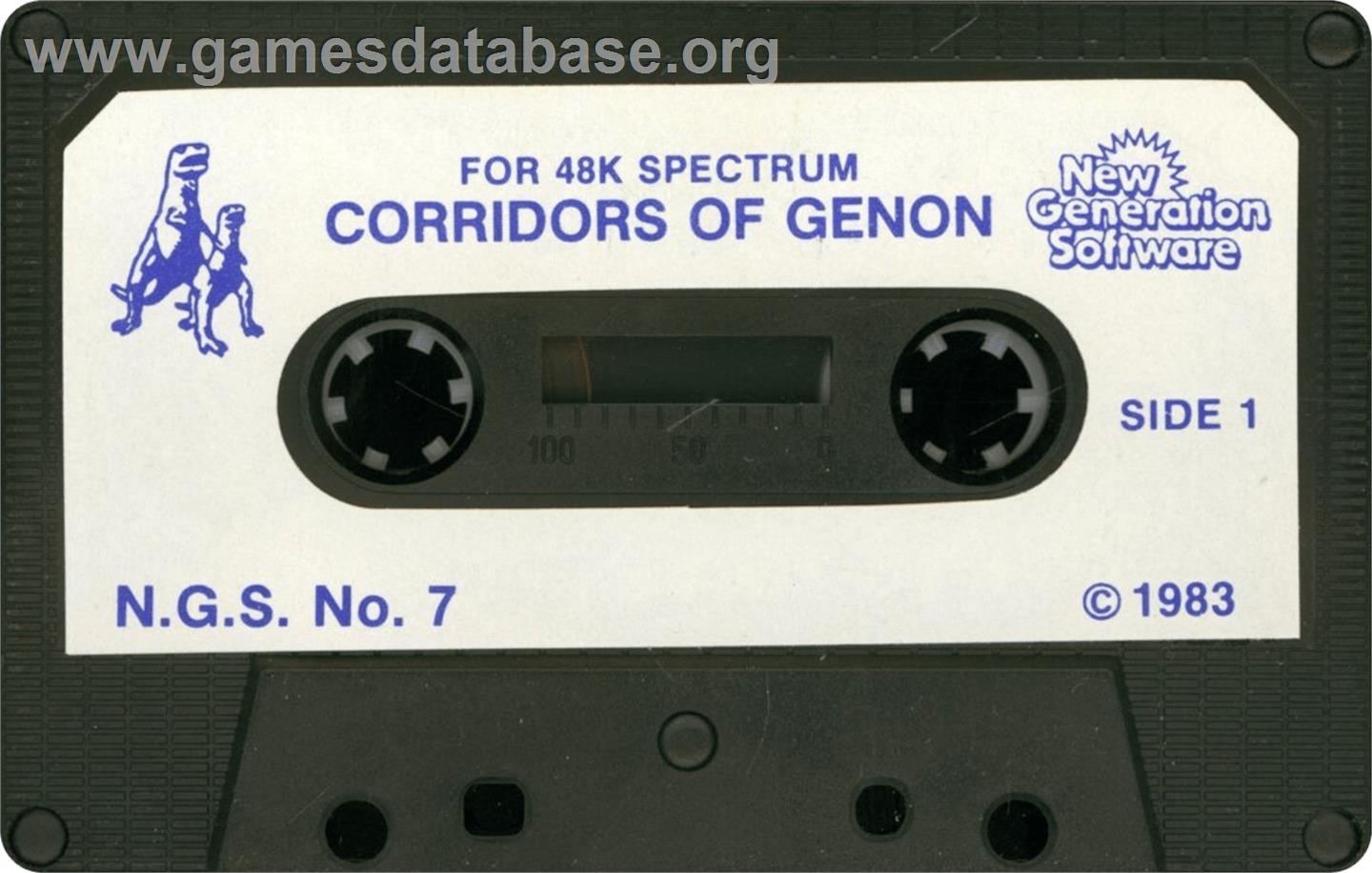 Corridors of Genon - Sinclair ZX Spectrum - Artwork - Cartridge