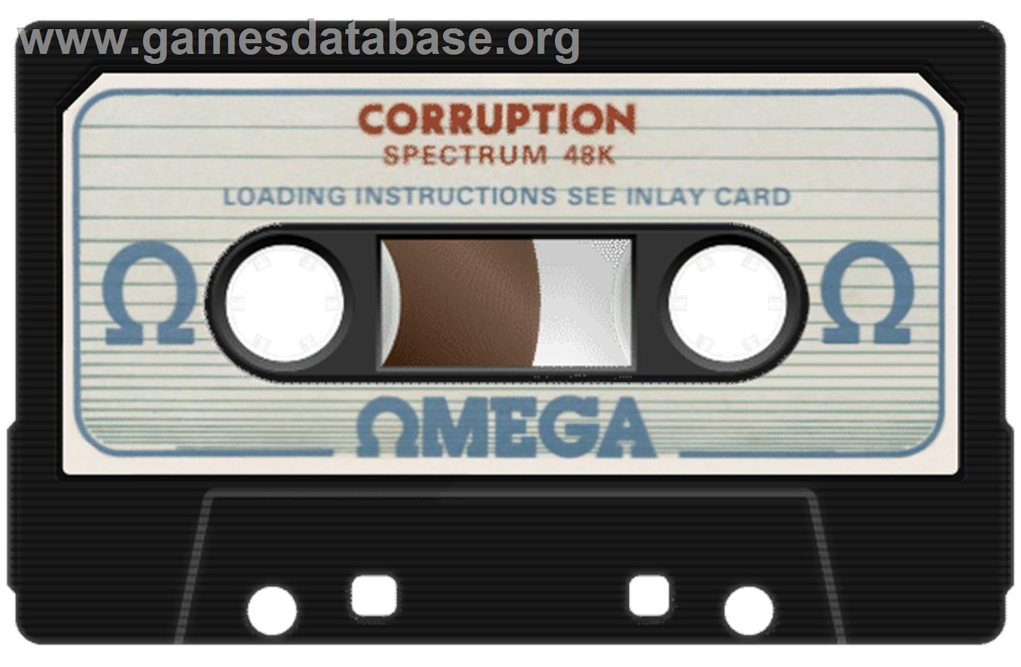 Corruption - Sinclair ZX Spectrum - Artwork - Cartridge