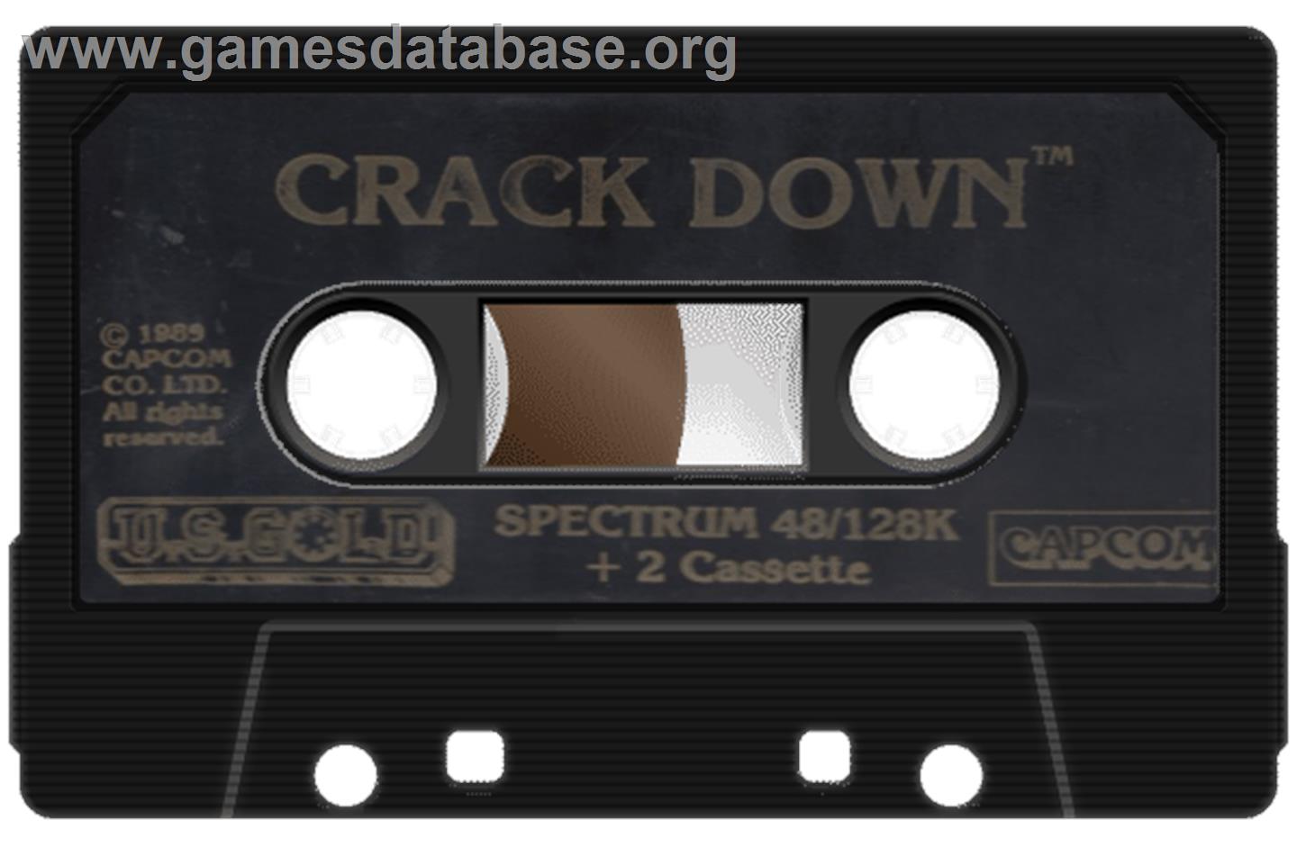 Crack Down - Sinclair ZX Spectrum - Artwork - Cartridge
