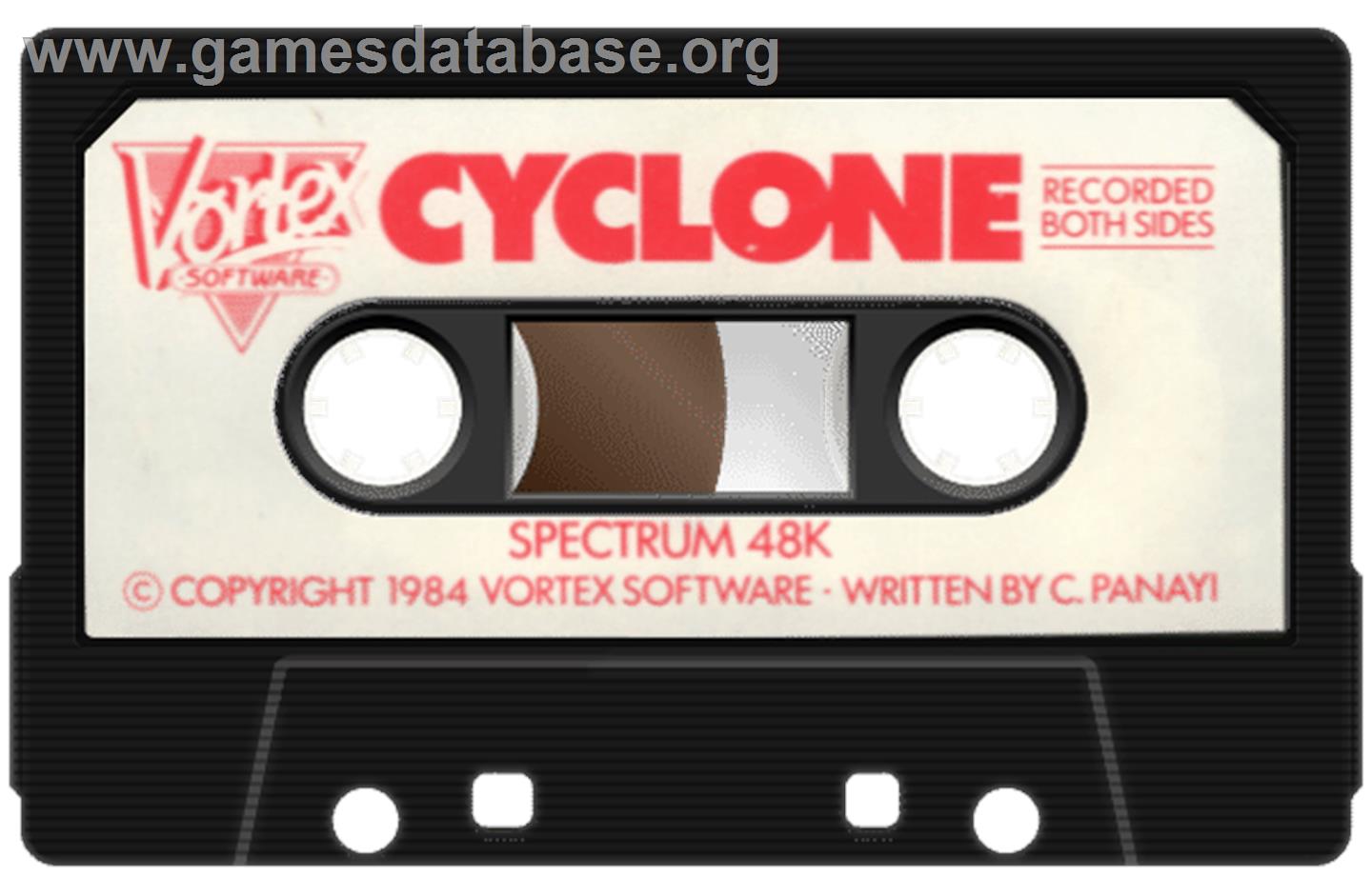 Cyclone - Sinclair ZX Spectrum - Artwork - Cartridge