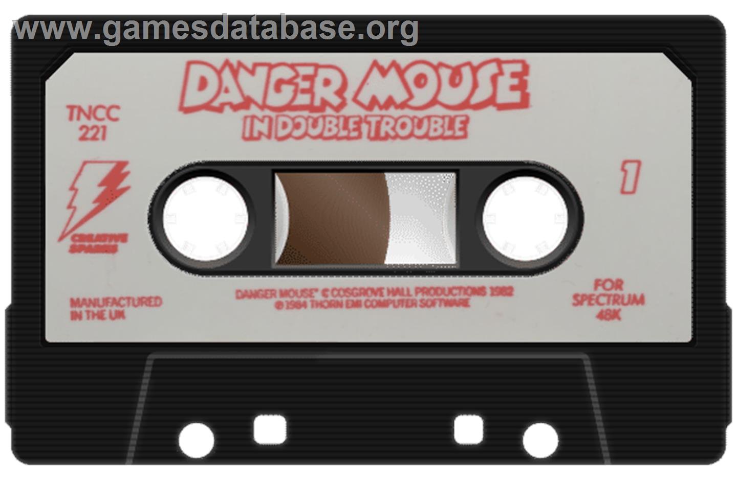 Danger Mouse in Double Trouble - Sinclair ZX Spectrum - Artwork - Cartridge