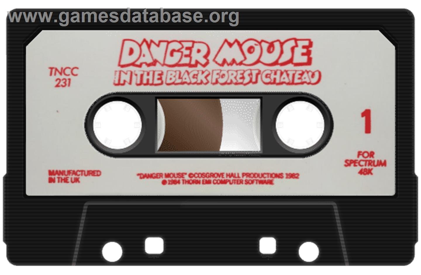 Danger Mouse in the Black Forest Chateau - Sinclair ZX Spectrum - Artwork - Cartridge