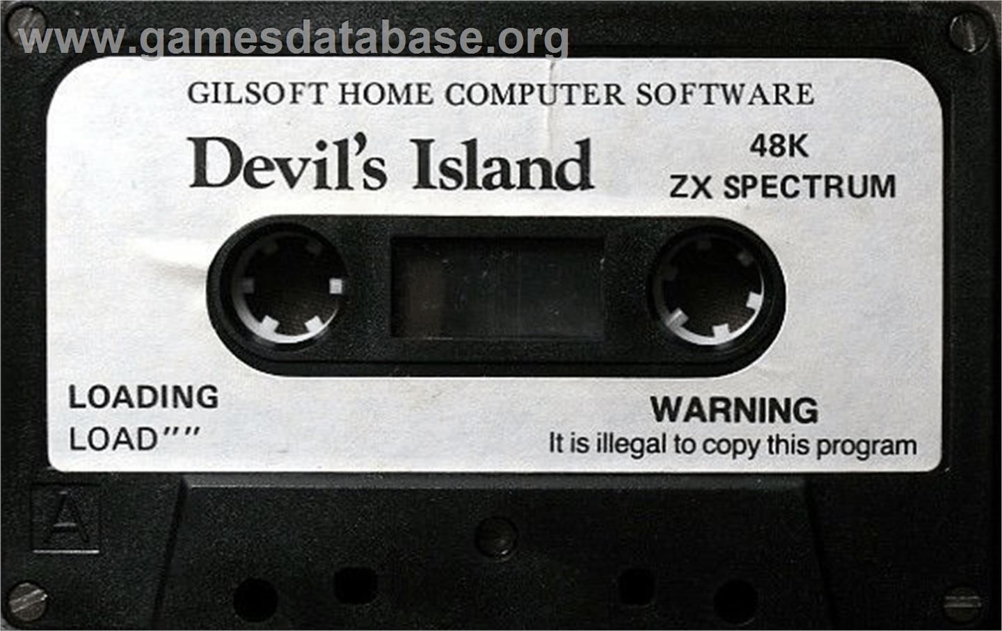 Devil's Island - Sinclair ZX Spectrum - Artwork - Cartridge