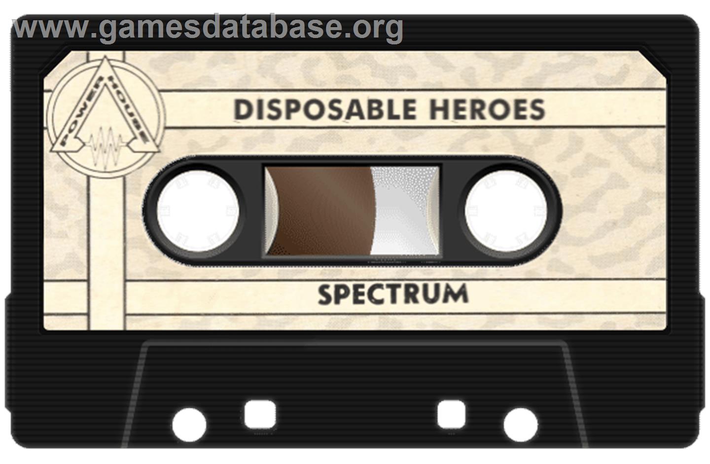 Disposable Heroes - Sinclair ZX Spectrum - Artwork - Cartridge