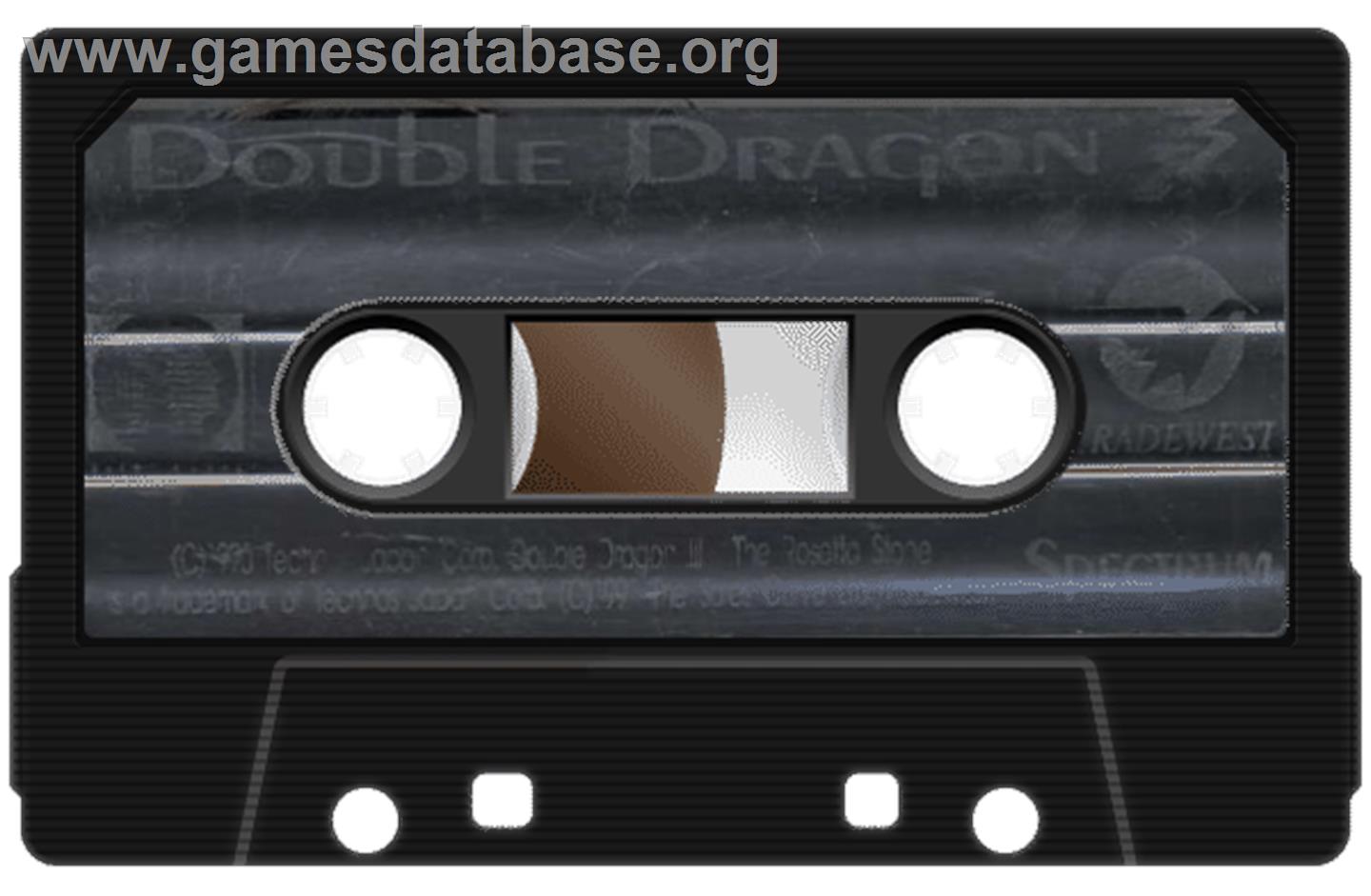 Double Dragon III: The Sacred Stones - Sinclair ZX Spectrum - Artwork - Cartridge