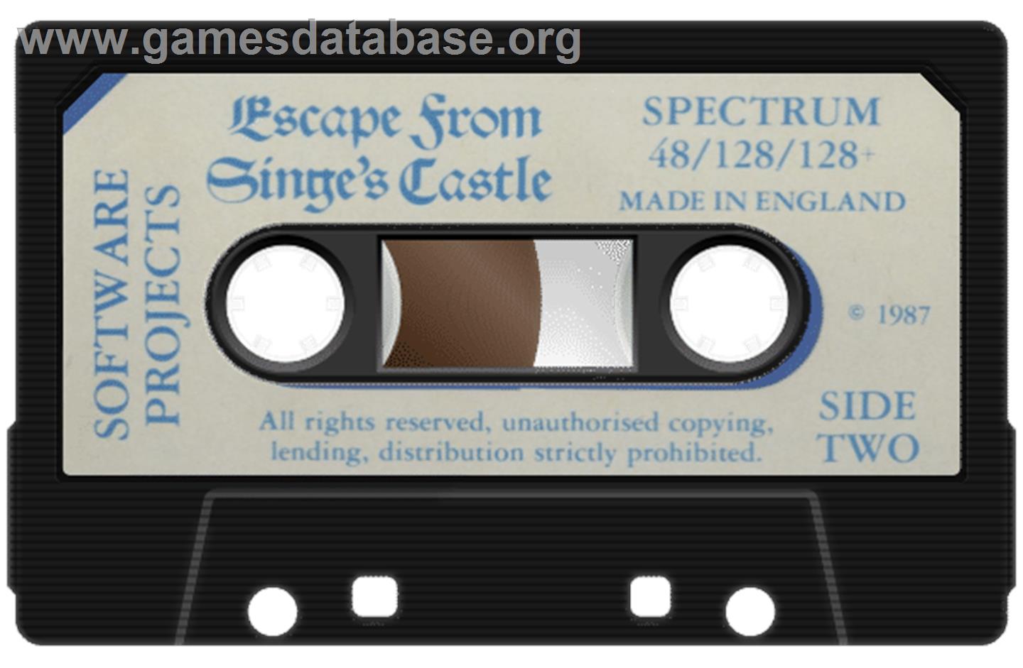 Dragon's Lair II: Escape from Singe's Castle - Sinclair ZX Spectrum - Artwork - Cartridge