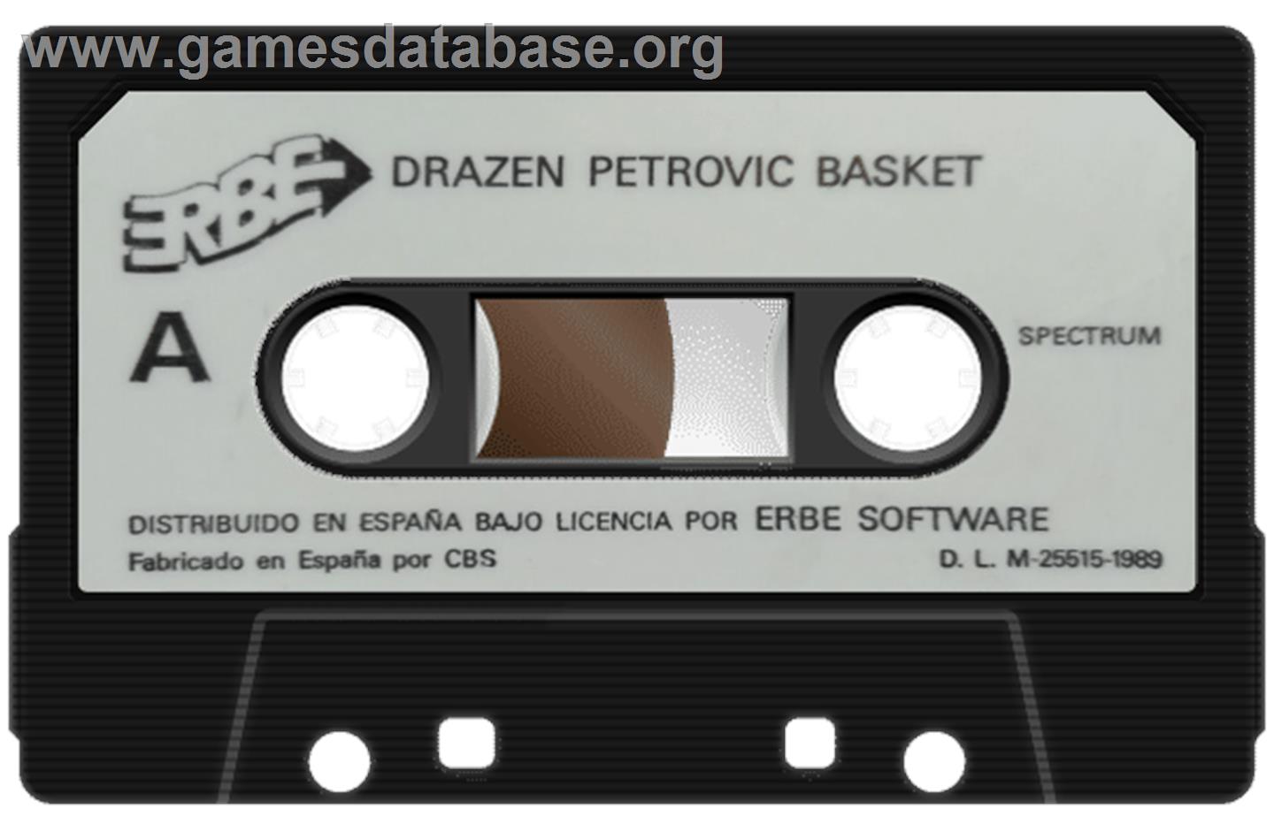 Drazen Petrovic Basket - Sinclair ZX Spectrum - Artwork - Cartridge