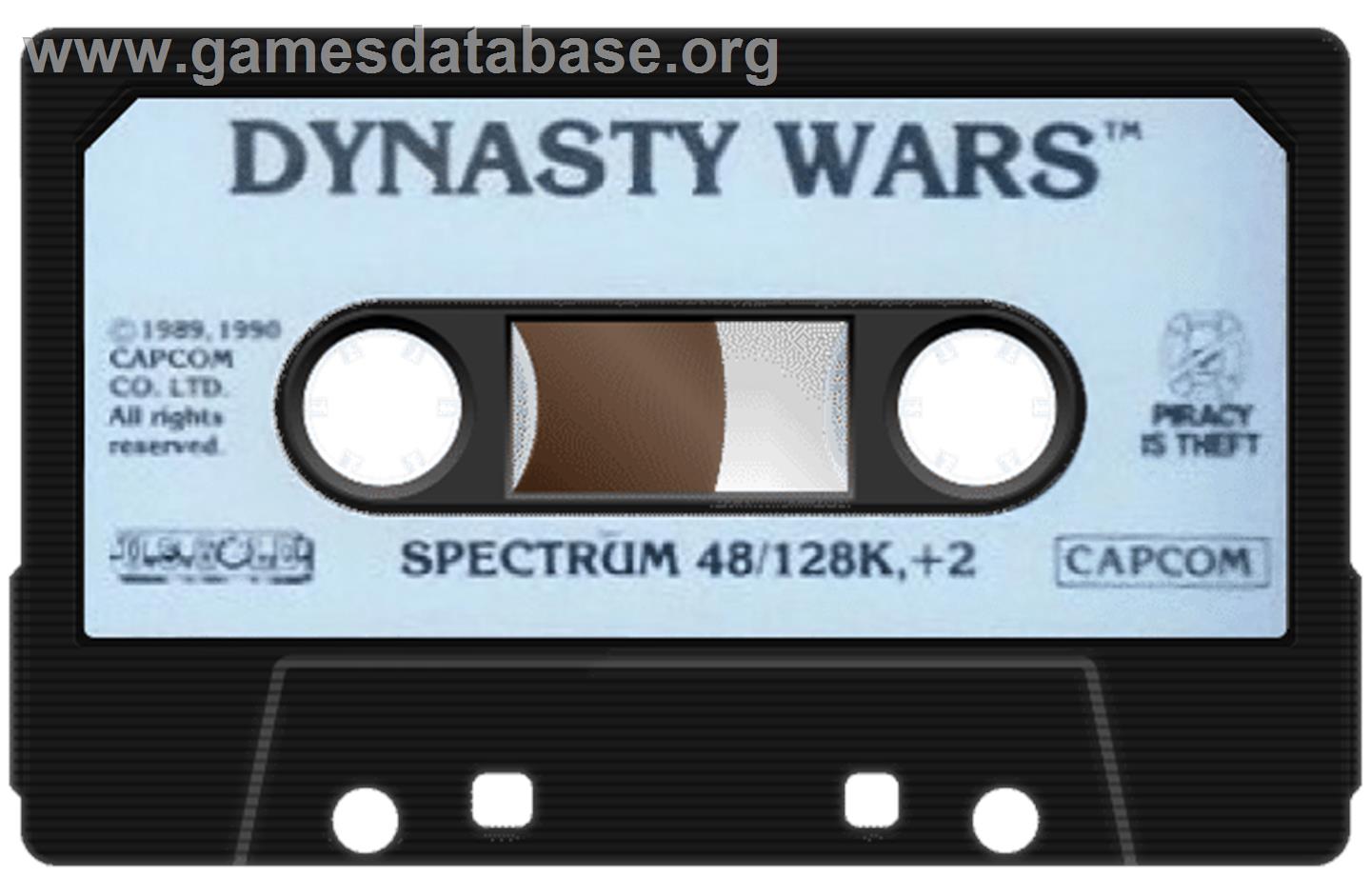 Dynasty Wars - Sinclair ZX Spectrum - Artwork - Cartridge