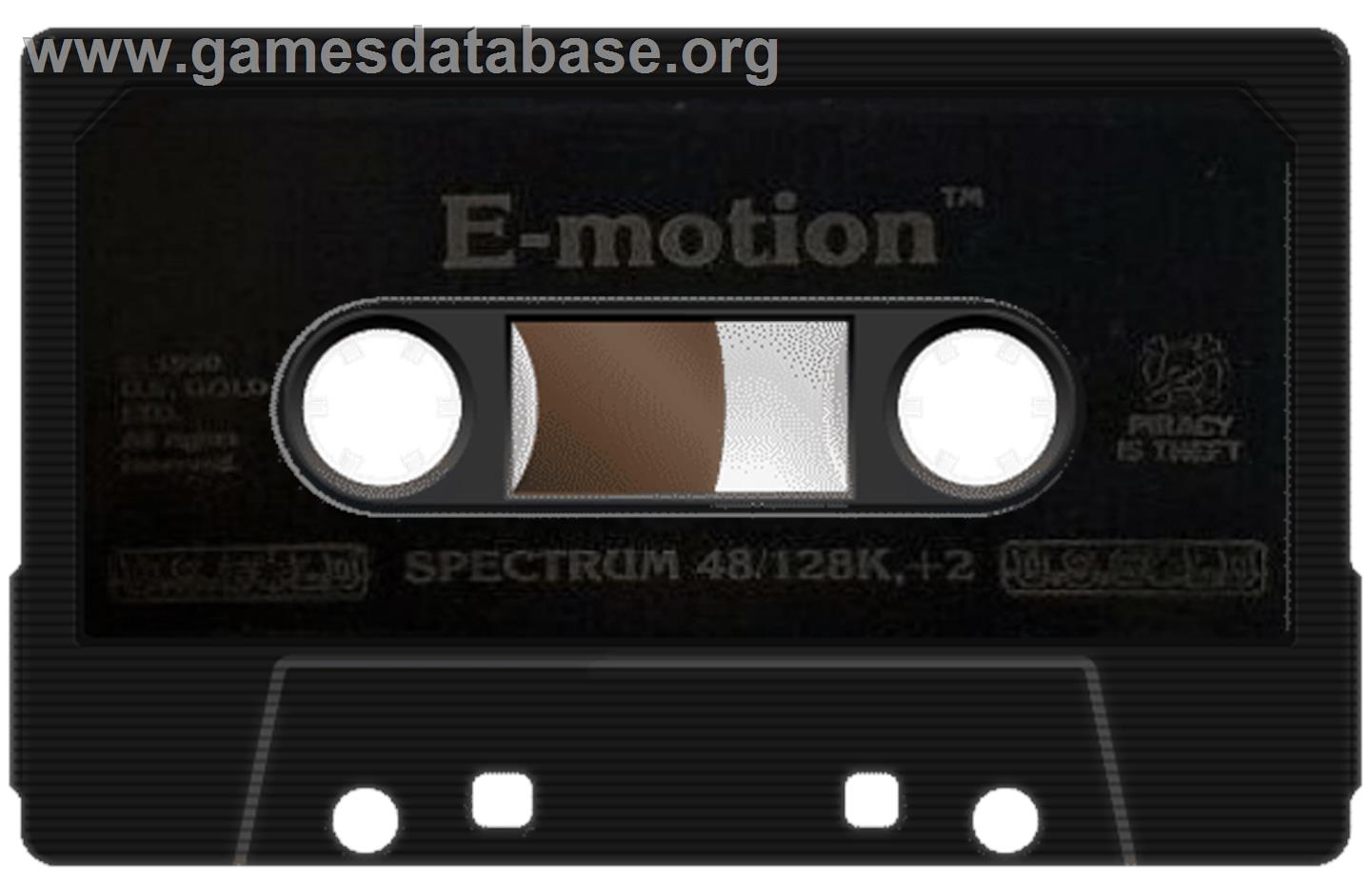 E-motion - Sinclair ZX Spectrum - Artwork - Cartridge