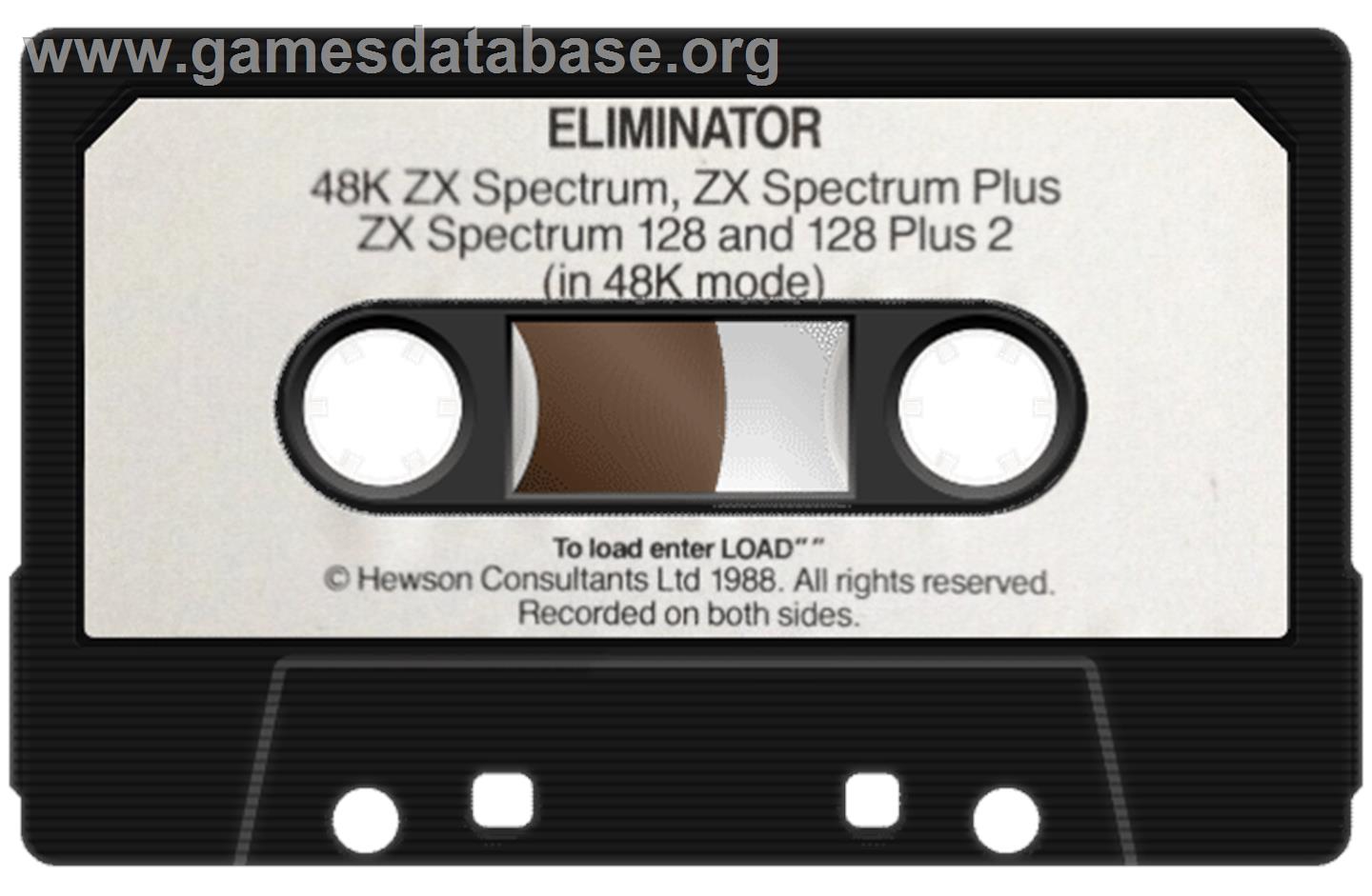 Eliminator - Sinclair ZX Spectrum - Artwork - Cartridge