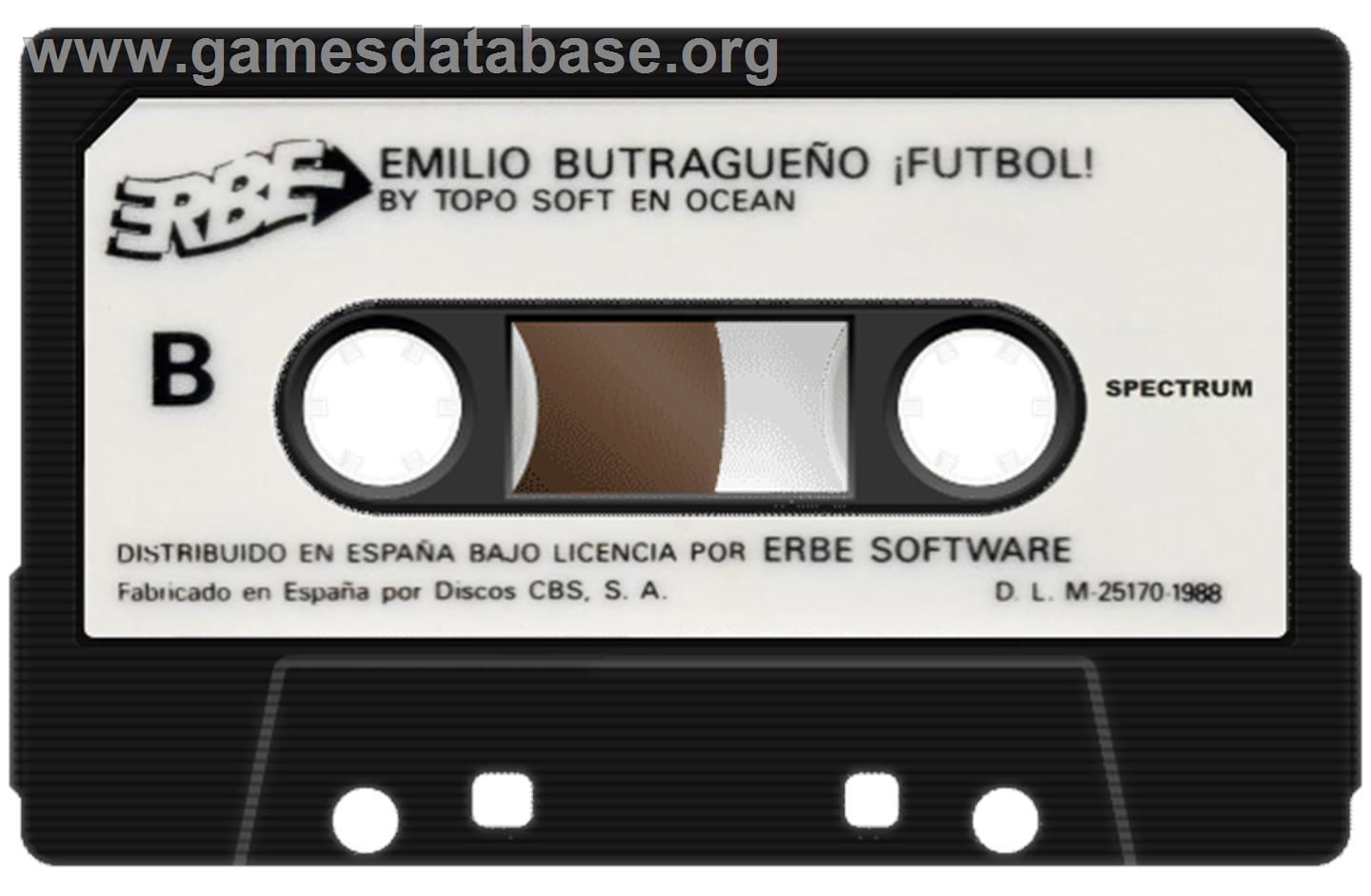Emilio Butragueño Fútbol - Sinclair ZX Spectrum - Artwork - Cartridge
