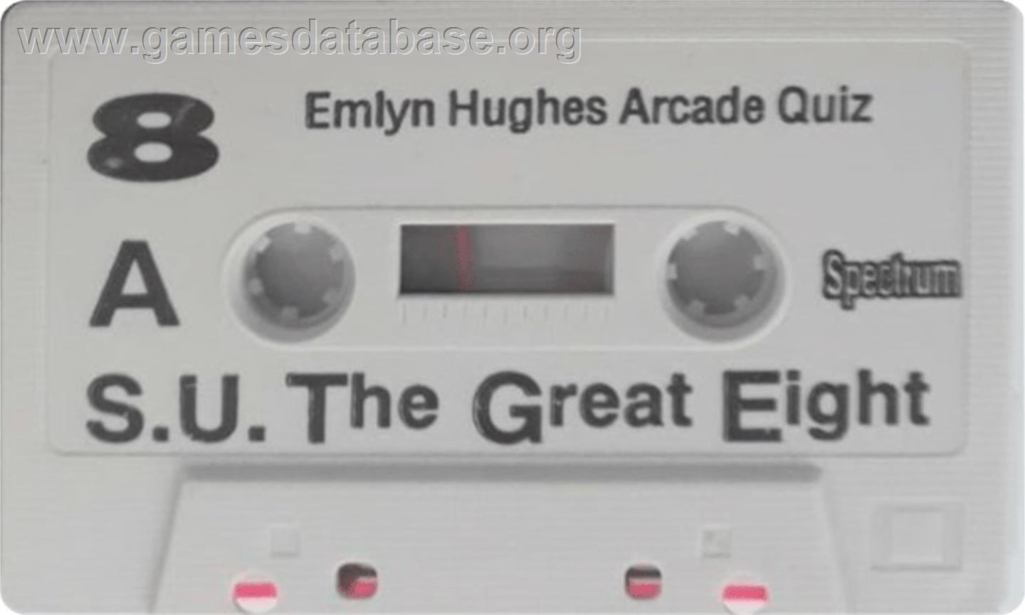 Emlyn Hughes Arcade Quiz - Sinclair ZX Spectrum - Artwork - Cartridge