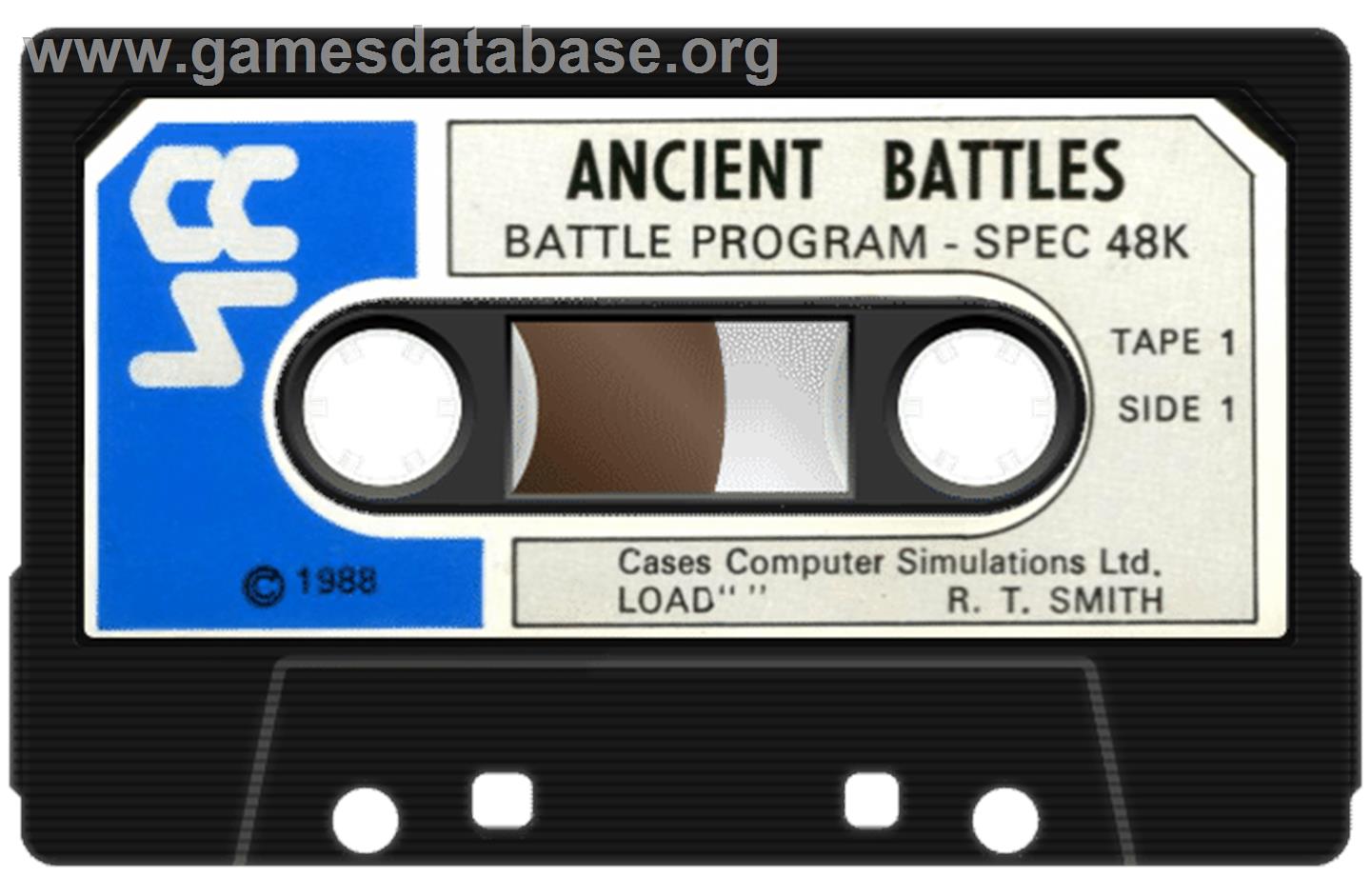 Encyclopedia of War: Ancient Battles - Sinclair ZX Spectrum - Artwork - Cartridge