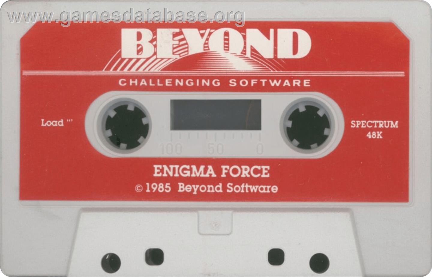 Enigma Force - Sinclair ZX Spectrum - Artwork - Cartridge