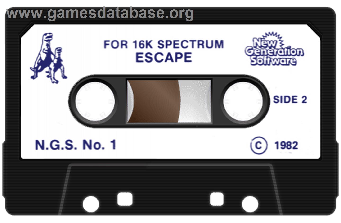 Escape! - Sinclair ZX Spectrum - Artwork - Cartridge