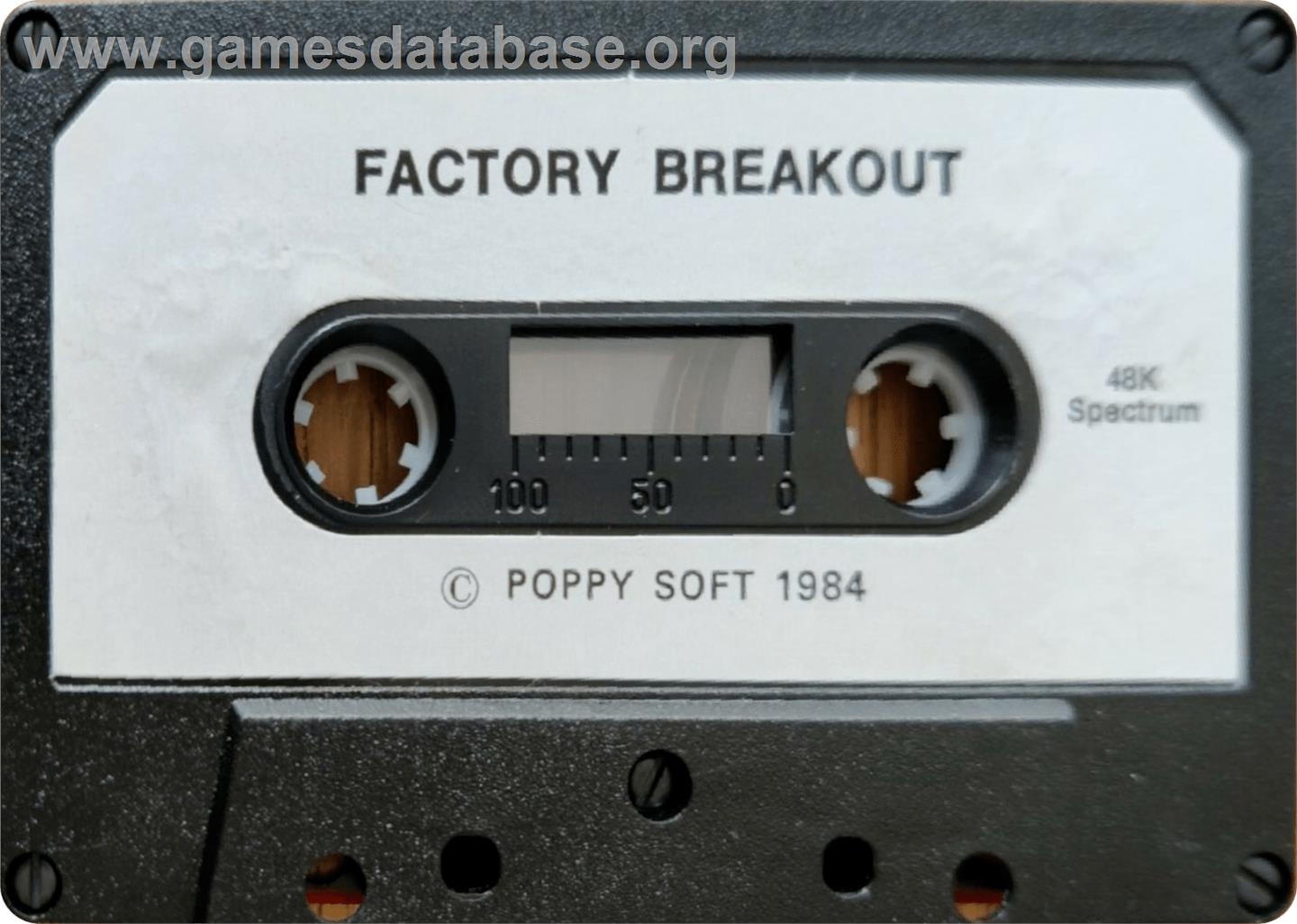 Factory Breakout - Sinclair ZX Spectrum - Artwork - Cartridge