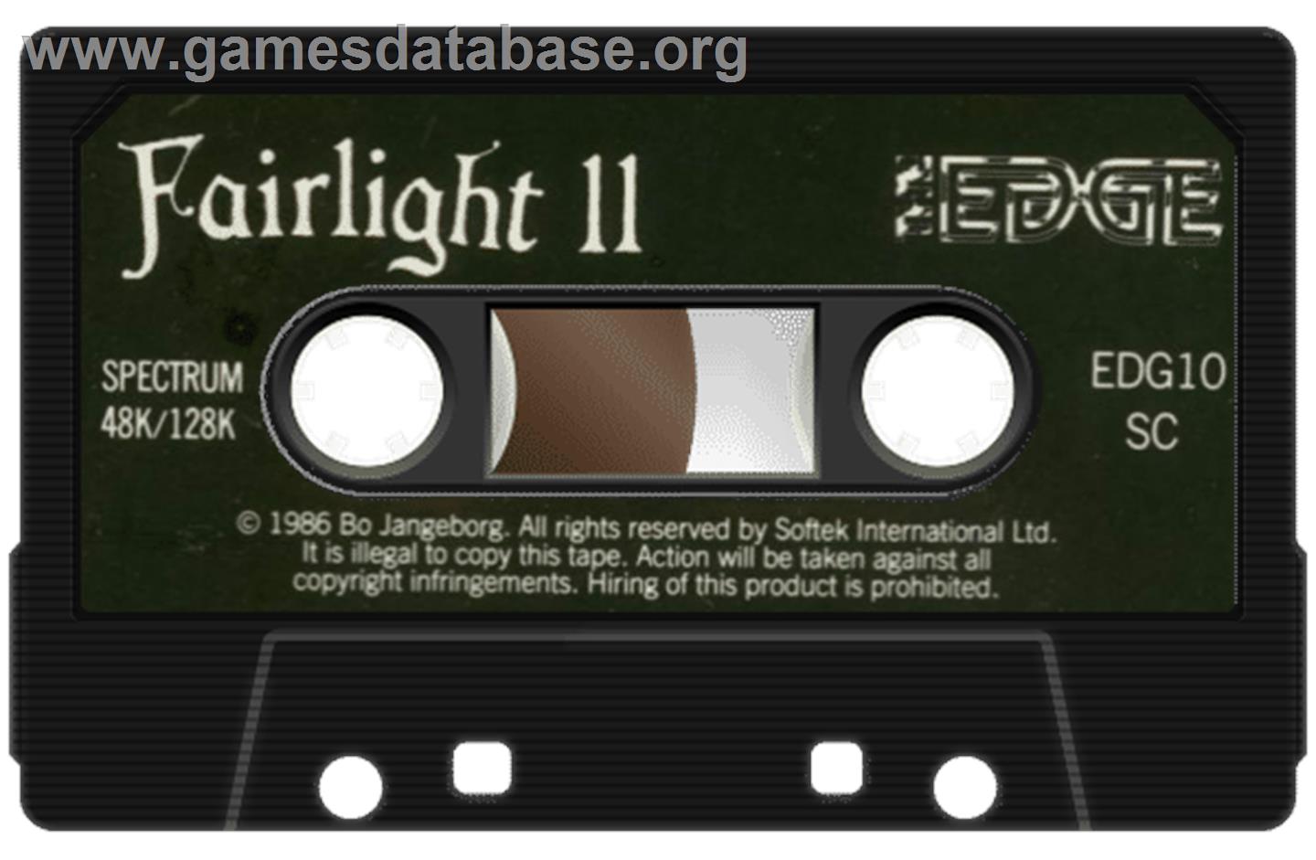 Fairlight 2 - Sinclair ZX Spectrum - Artwork - Cartridge