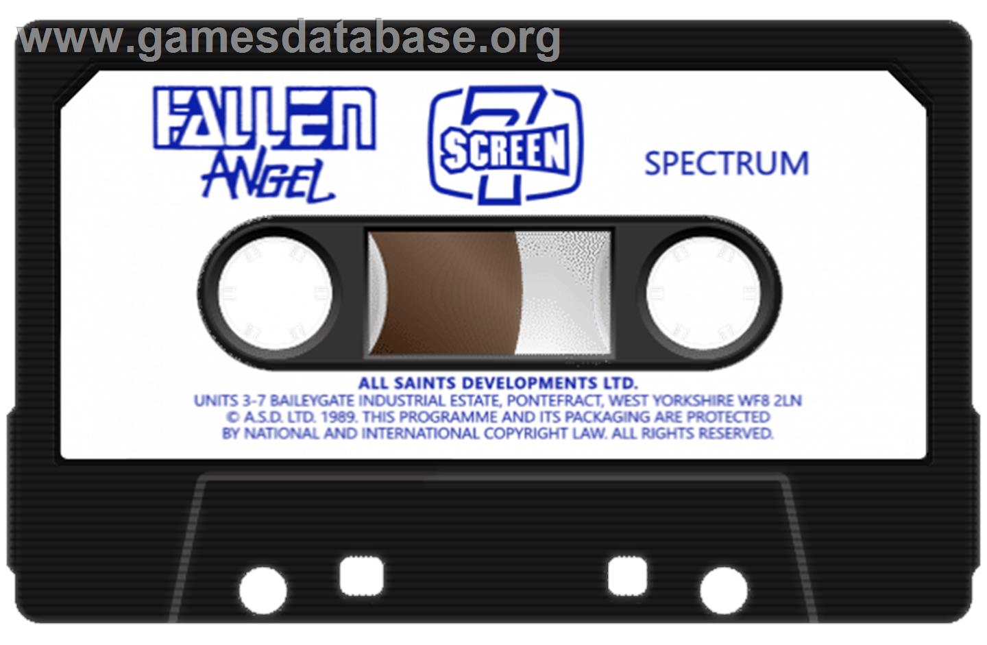 Fallen Angel - Sinclair ZX Spectrum - Artwork - Cartridge