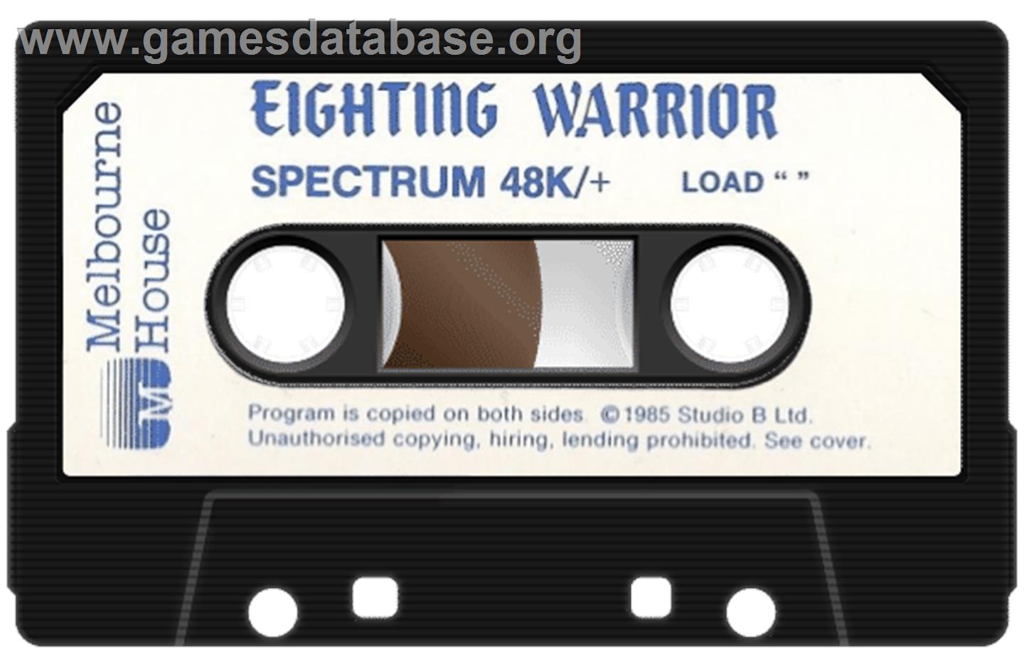 Fighting Warrior - Sinclair ZX Spectrum - Artwork - Cartridge