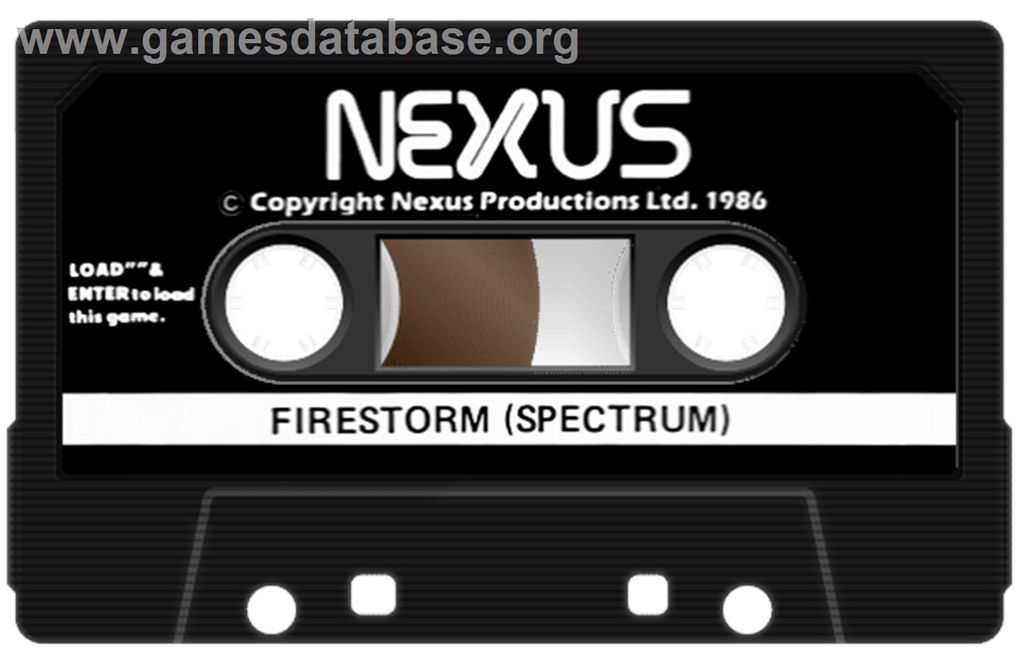 Firestorm - Sinclair ZX Spectrum - Artwork - Cartridge