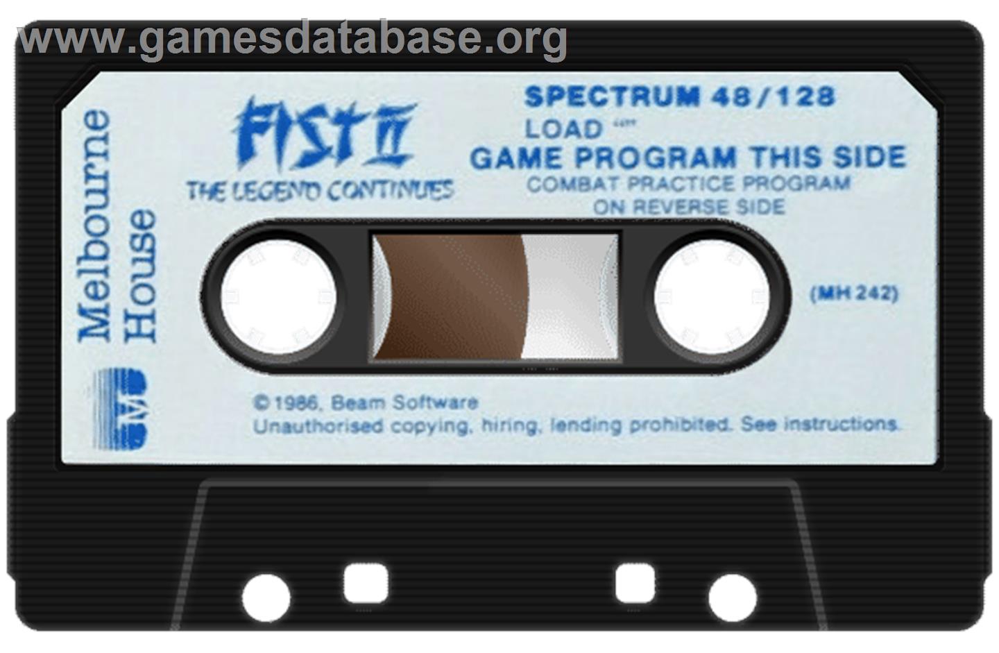 Fist II: The Legend Continues - Sinclair ZX Spectrum - Artwork - Cartridge