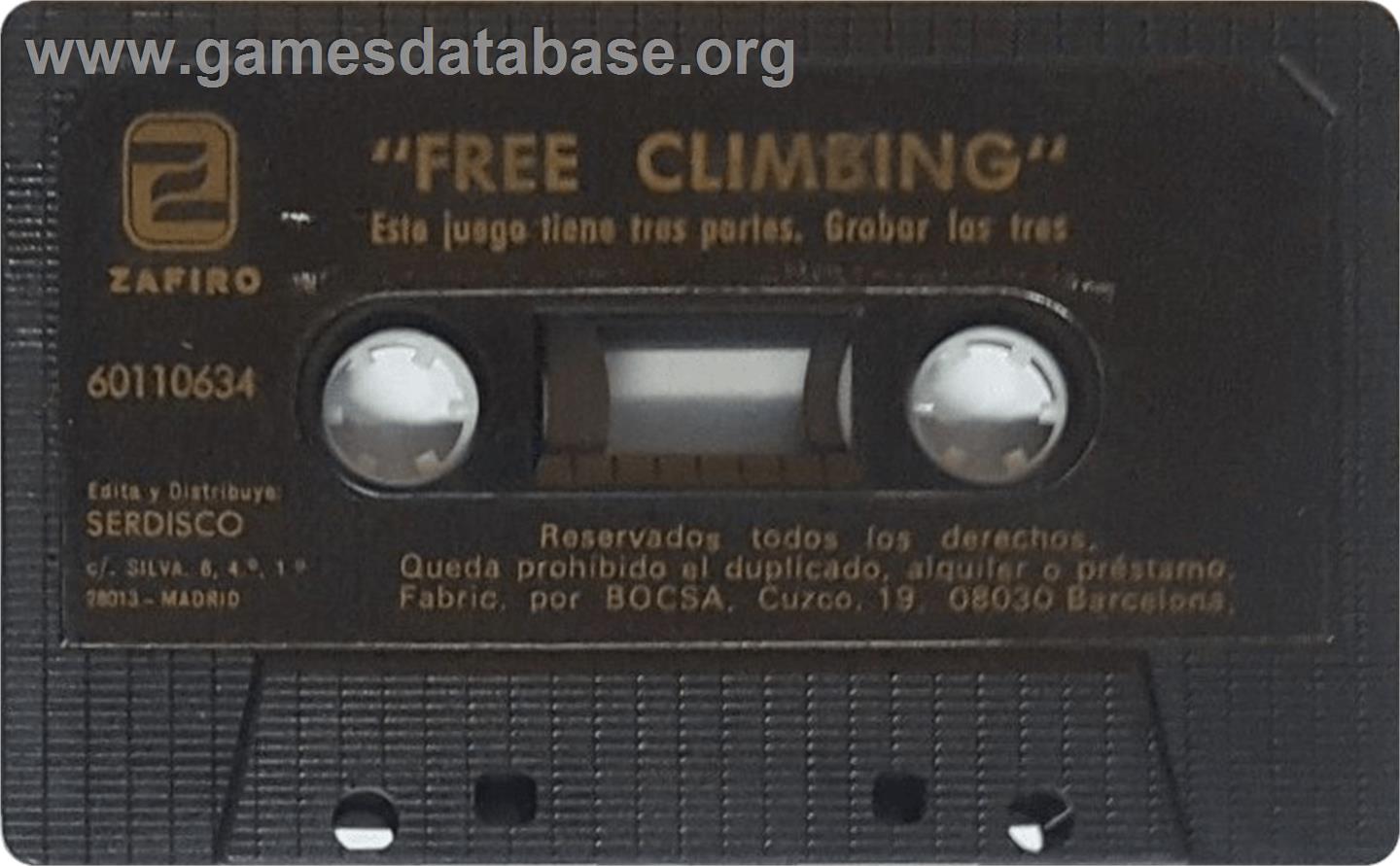Free Climbing - Sinclair ZX Spectrum - Artwork - Cartridge