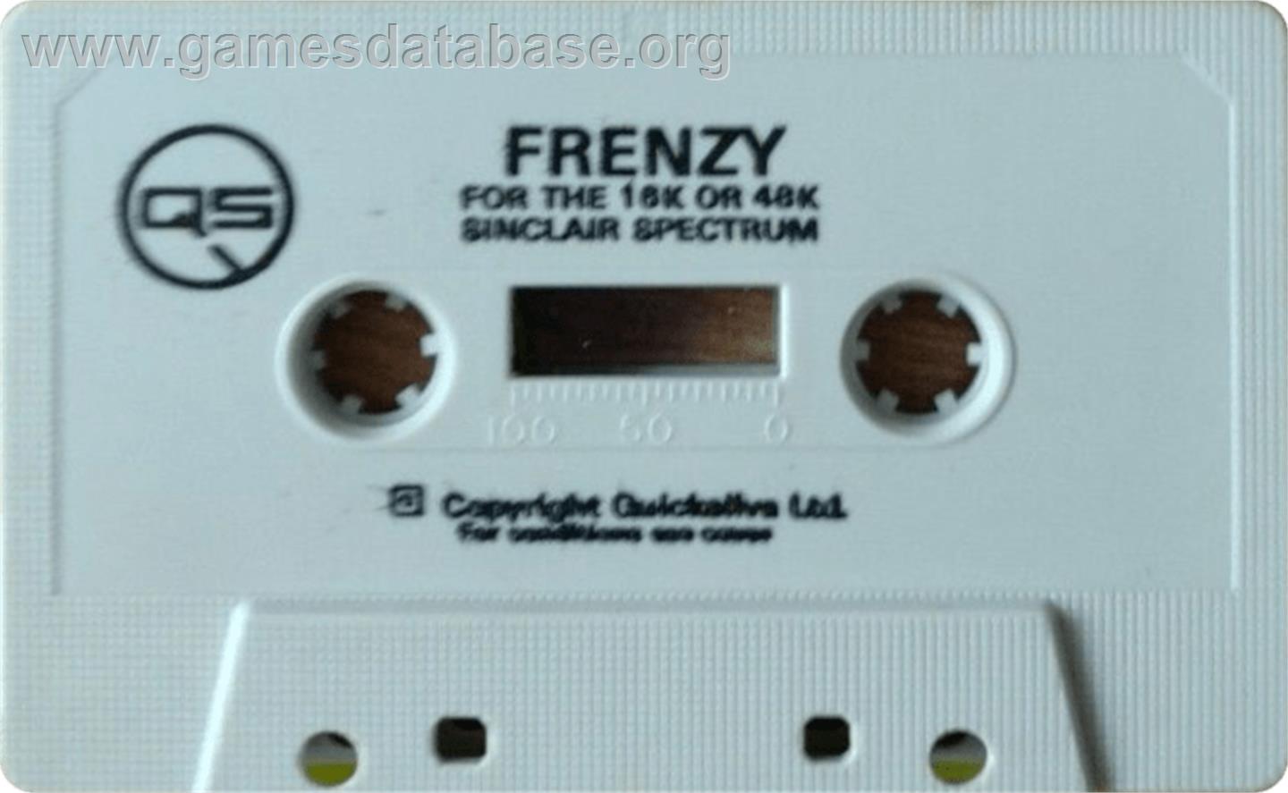 Frenzy - Sinclair ZX Spectrum - Artwork - Cartridge