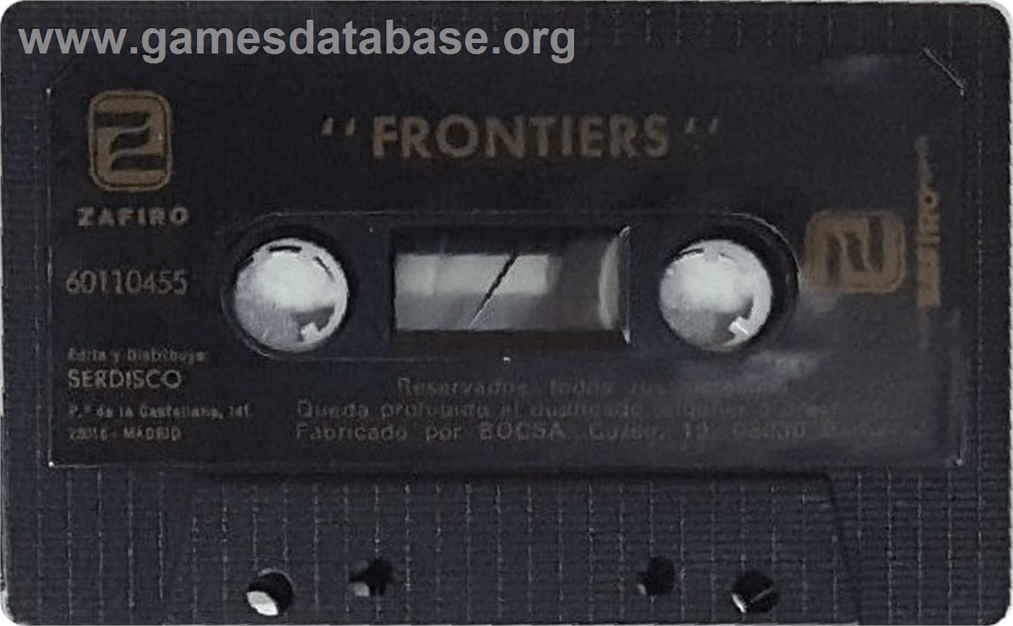 Frontiers - Sinclair ZX Spectrum - Artwork - Cartridge