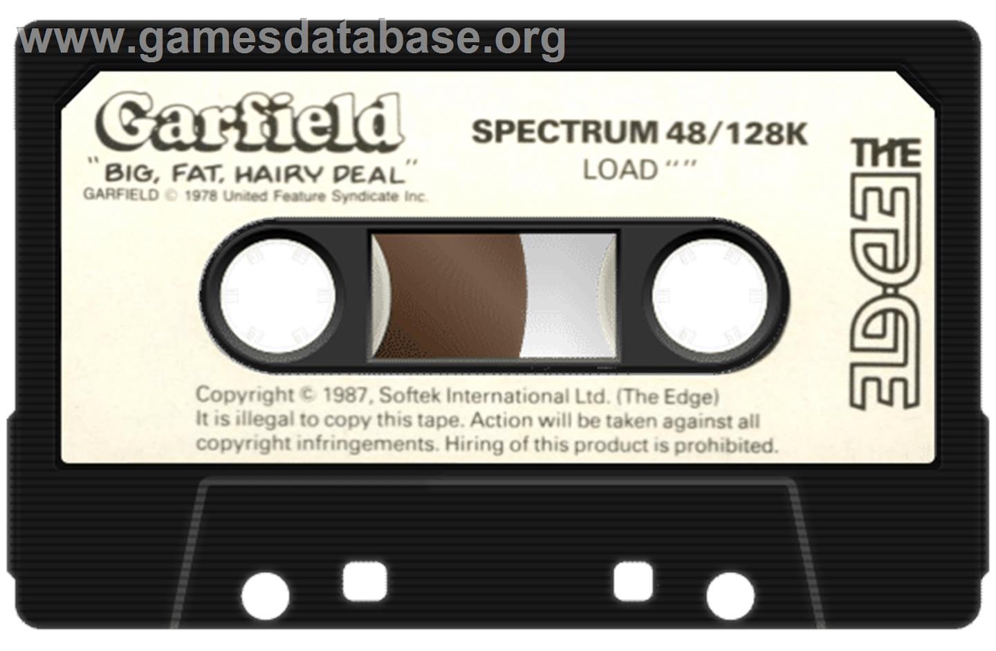 Garfield: Big, Fat, Hairy Deal - Sinclair ZX Spectrum - Artwork - Cartridge