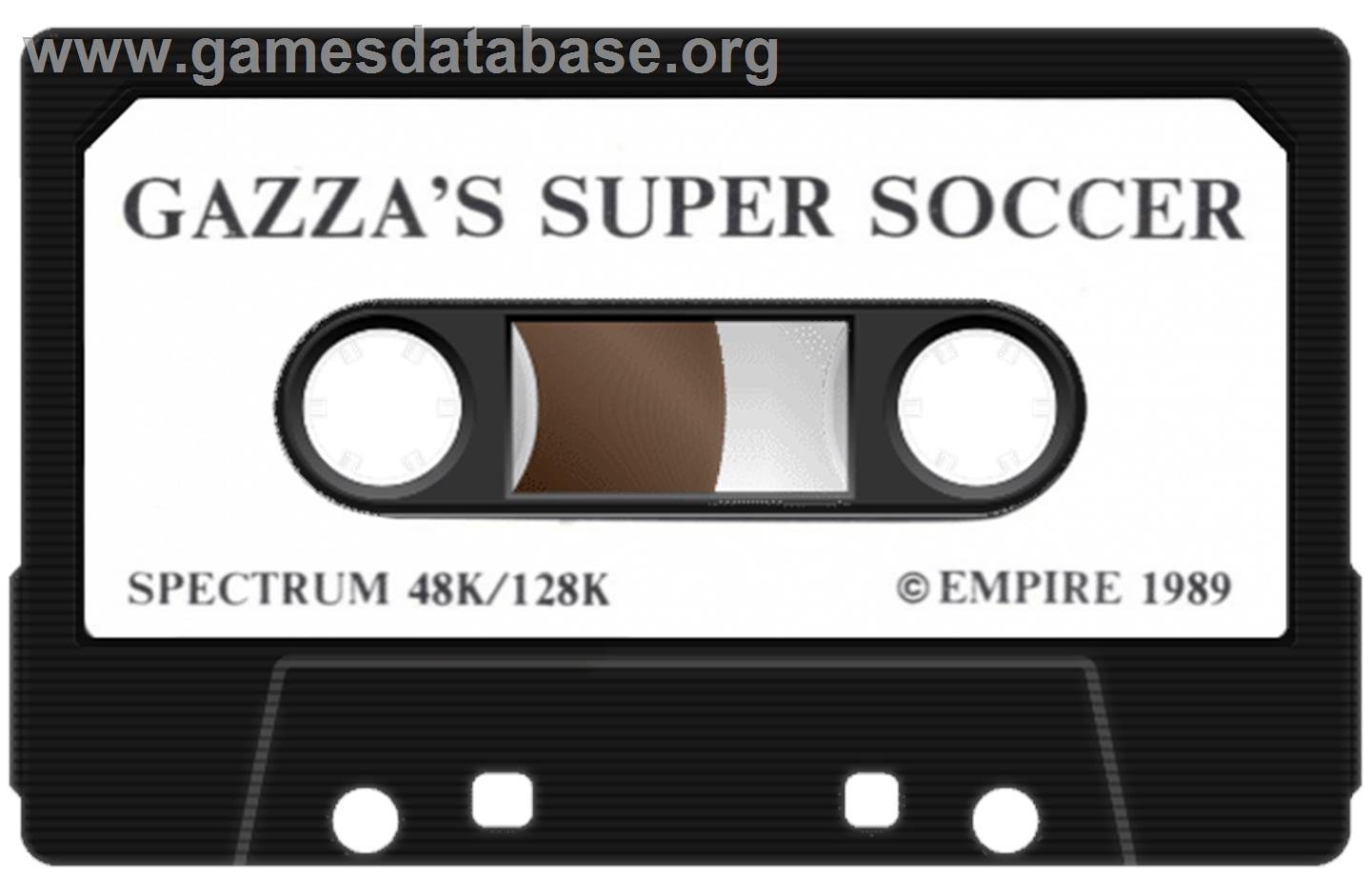 Gazza's Super Soccer - Sinclair ZX Spectrum - Artwork - Cartridge