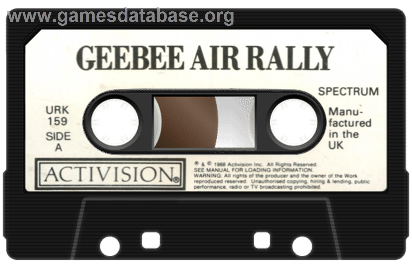 Gee Bee Air Rally - Sinclair ZX Spectrum - Artwork - Cartridge