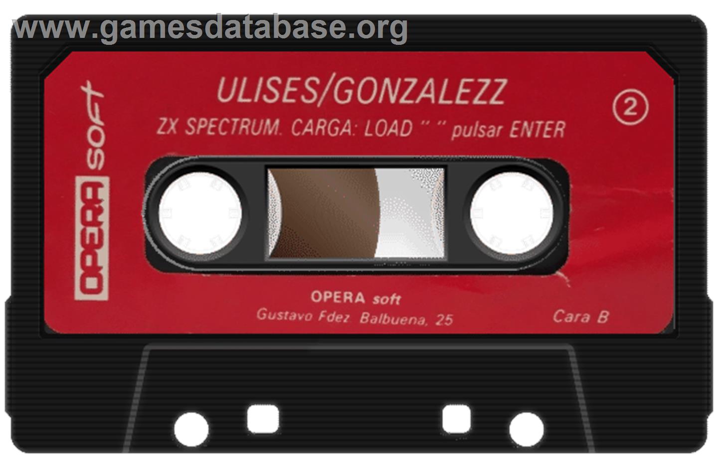 Gonzzalezz - Sinclair ZX Spectrum - Artwork - Cartridge