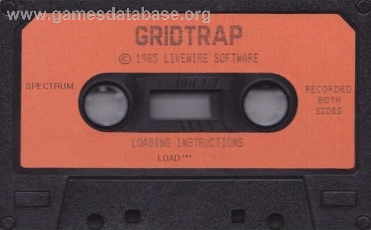 Grid Trap - Sinclair ZX Spectrum - Artwork - Cartridge
