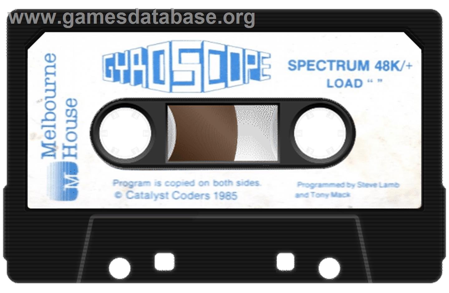 Gyroscope - Sinclair ZX Spectrum - Artwork - Cartridge