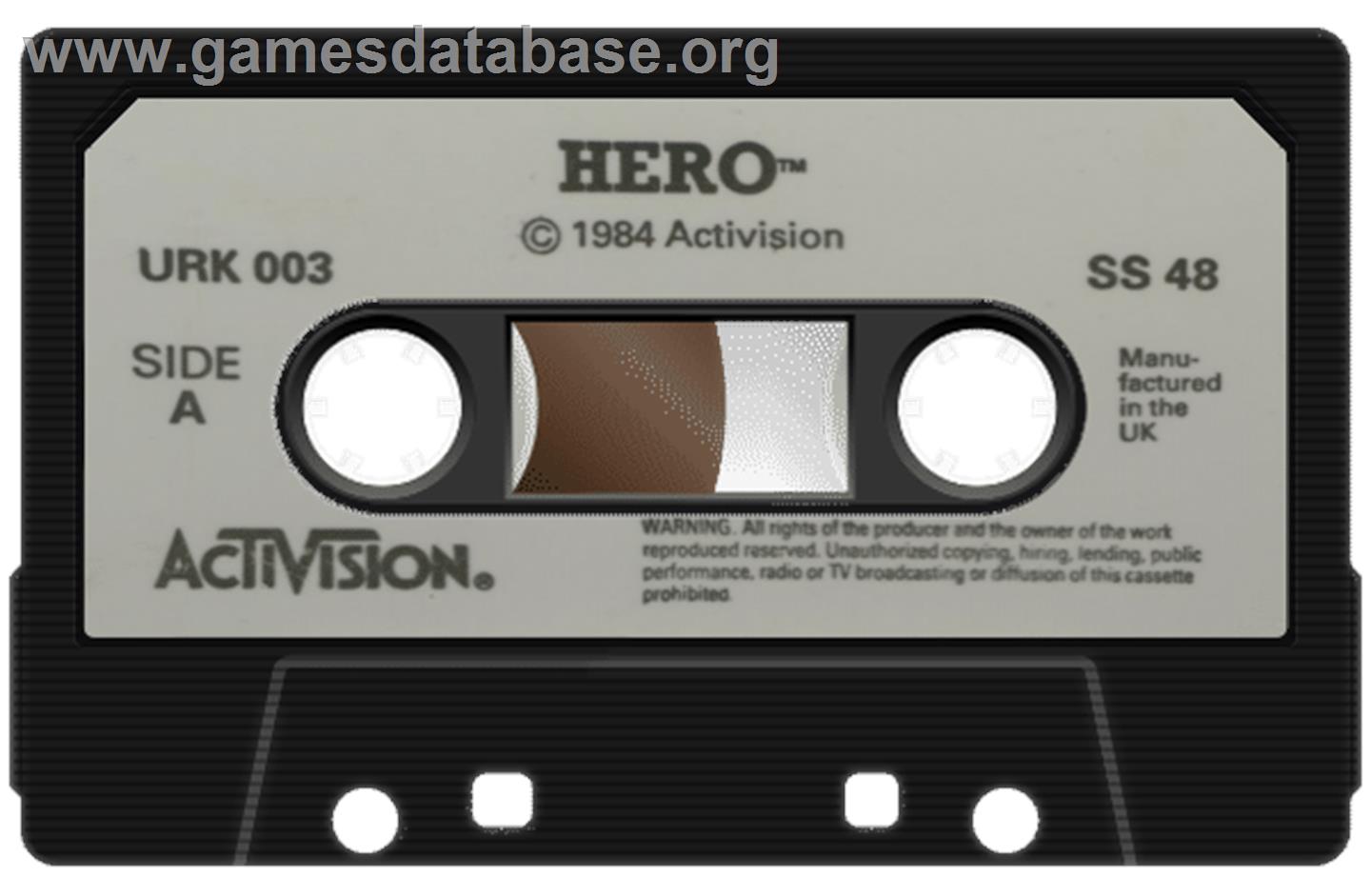 H.E.R.O. - Sinclair ZX Spectrum - Artwork - Cartridge