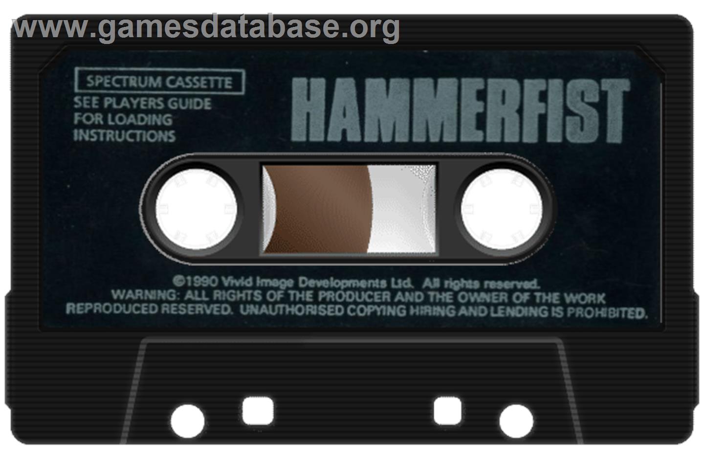 Hammerfist - Sinclair ZX Spectrum - Artwork - Cartridge