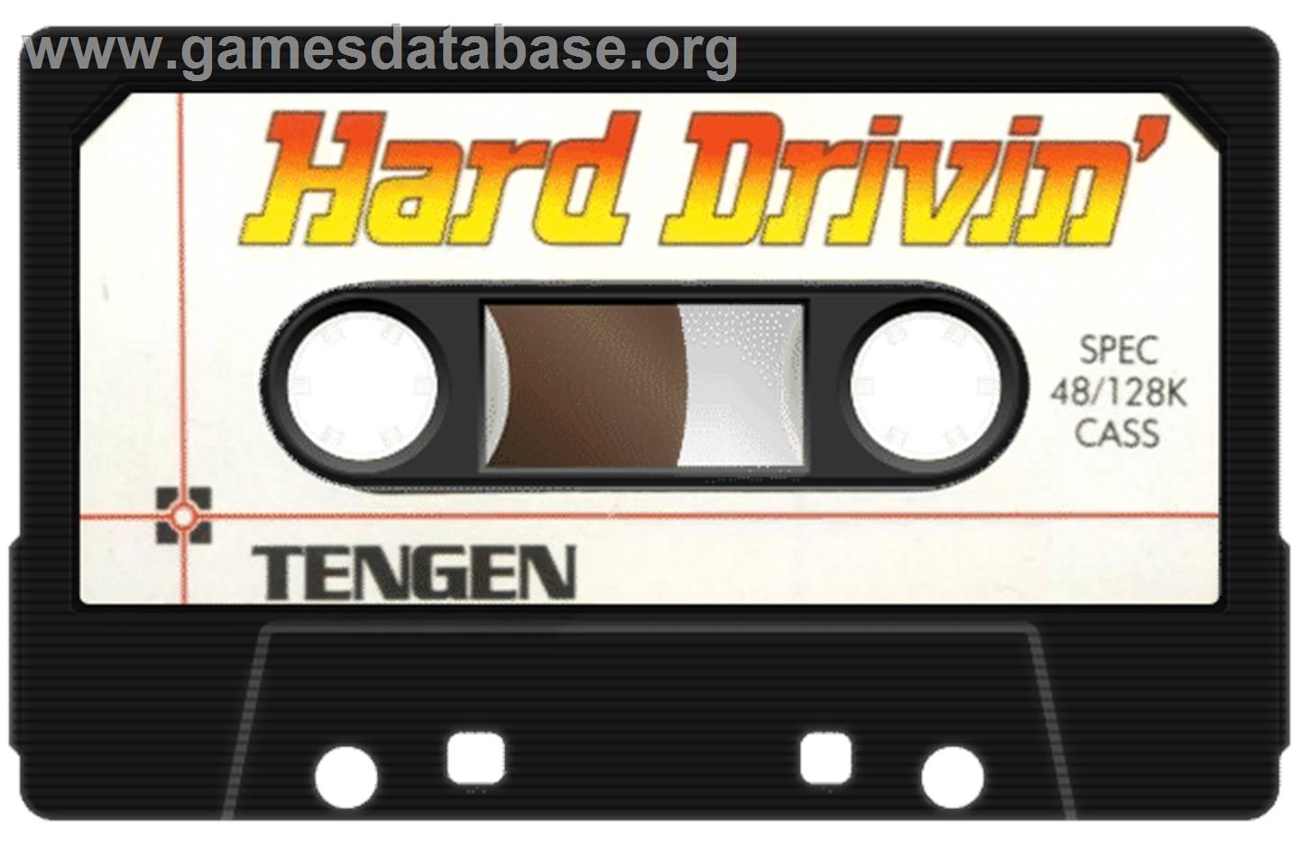 Hard Drivin' - Sinclair ZX Spectrum - Artwork - Cartridge