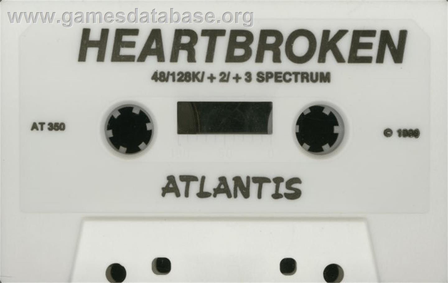 Heartbroken - Sinclair ZX Spectrum - Artwork - Cartridge