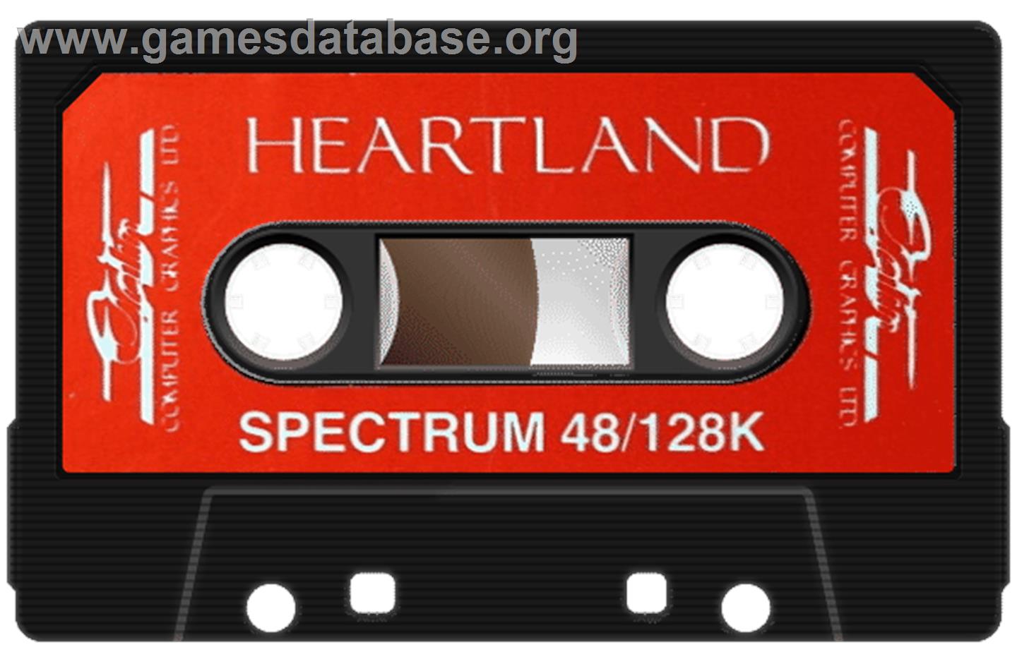 Heartland - Sinclair ZX Spectrum - Artwork - Cartridge