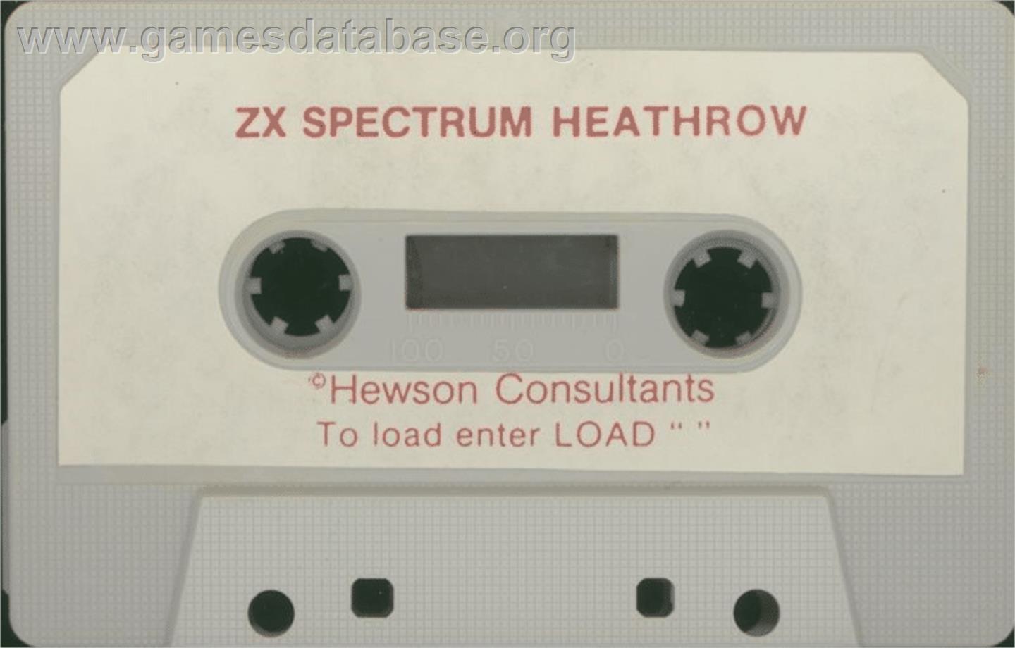 Heathrow Air Traffic Control - Sinclair ZX Spectrum - Artwork - Cartridge