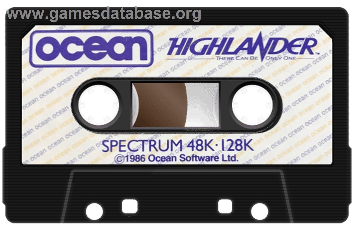 Highlander - Sinclair ZX Spectrum - Artwork - Cartridge