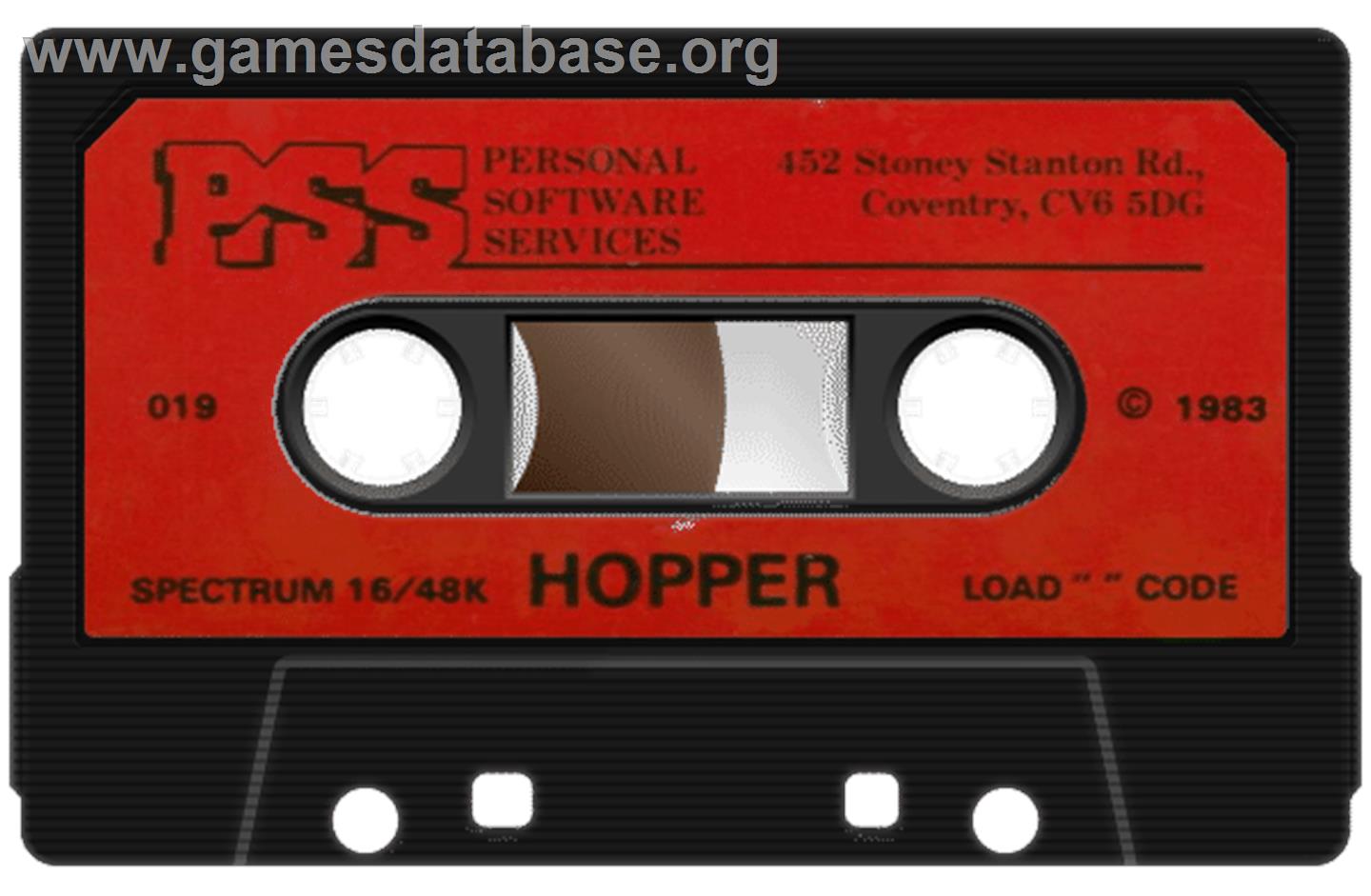 Hopper - Sinclair ZX Spectrum - Artwork - Cartridge