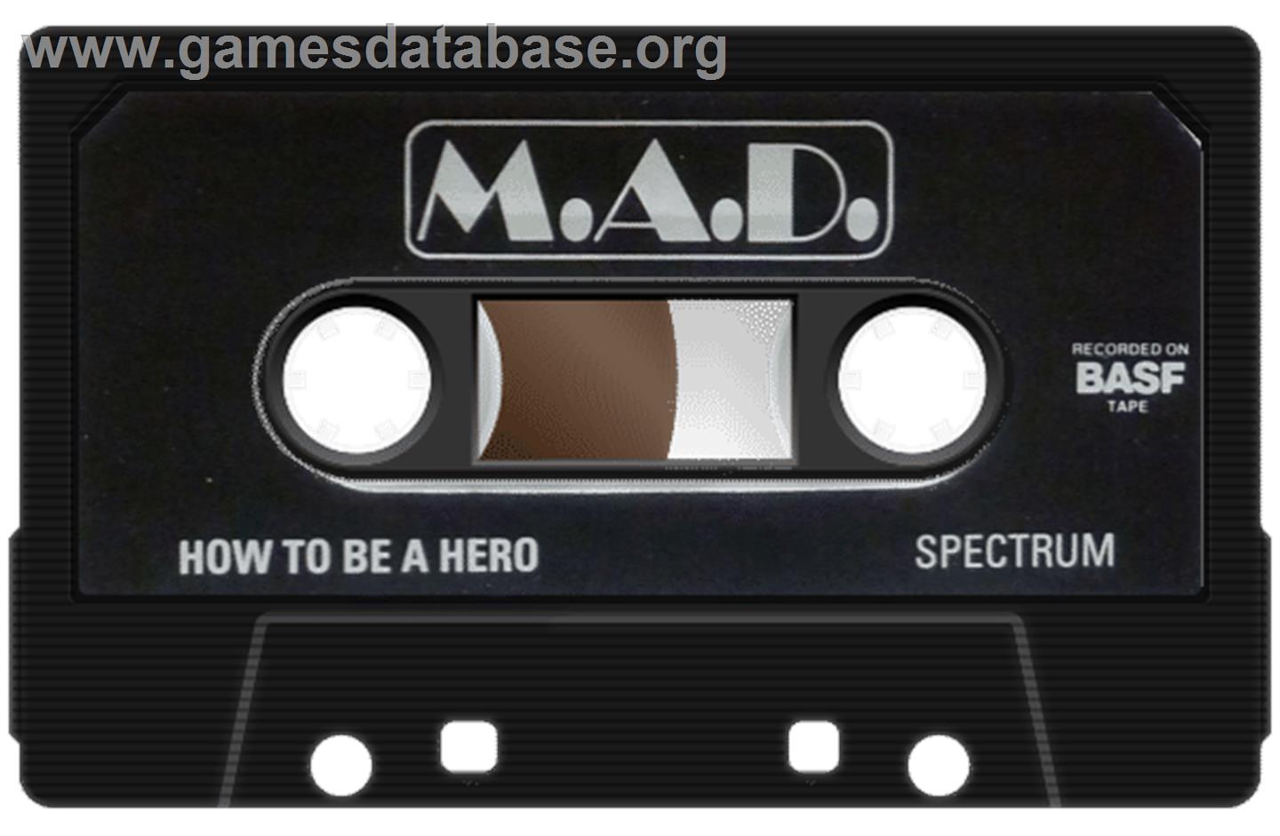 How to be a Hero - Sinclair ZX Spectrum - Artwork - Cartridge